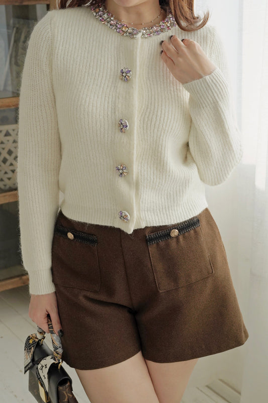 Sparkle Wollen Cardi