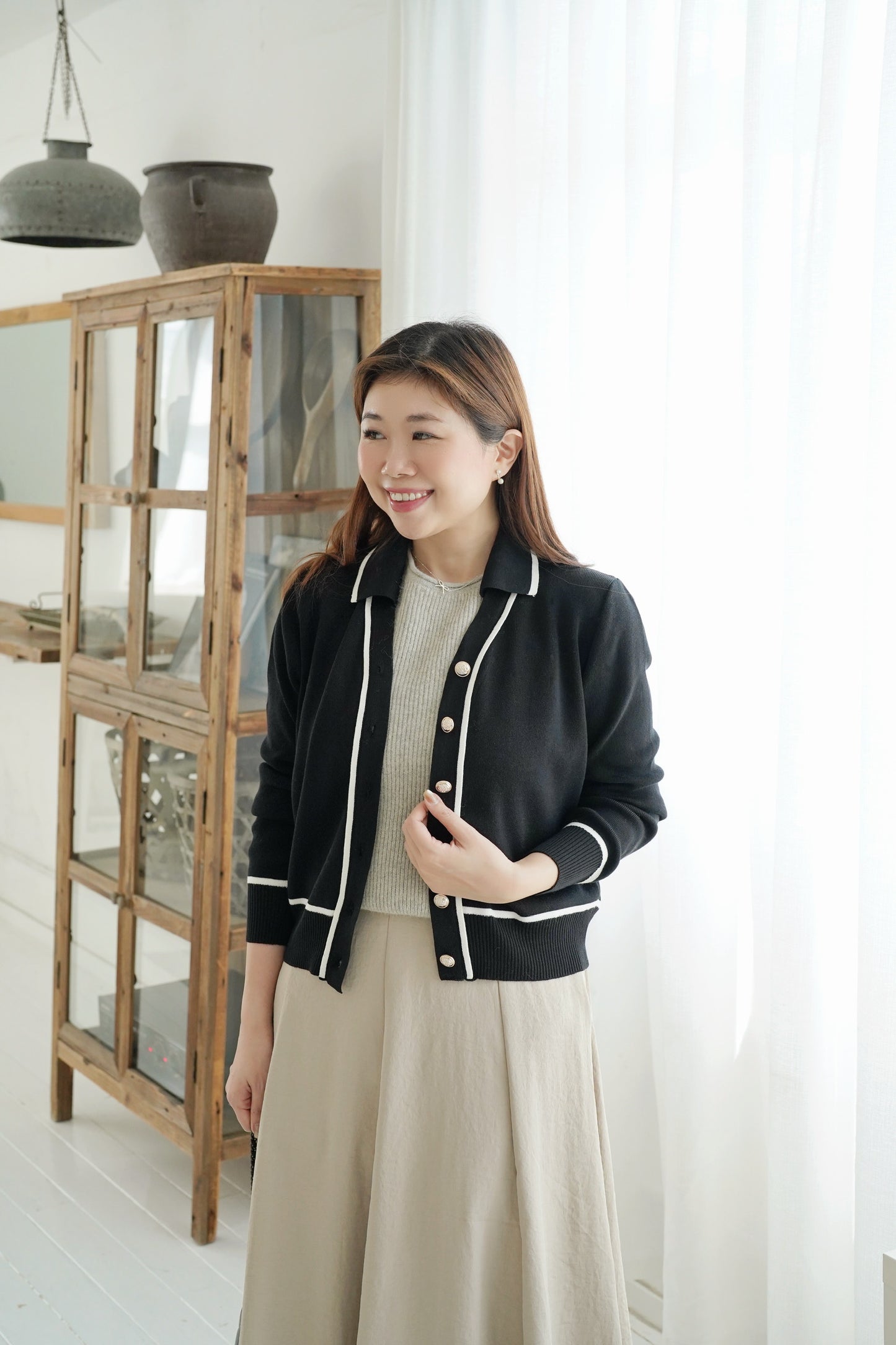 The Grace Collar Cardi