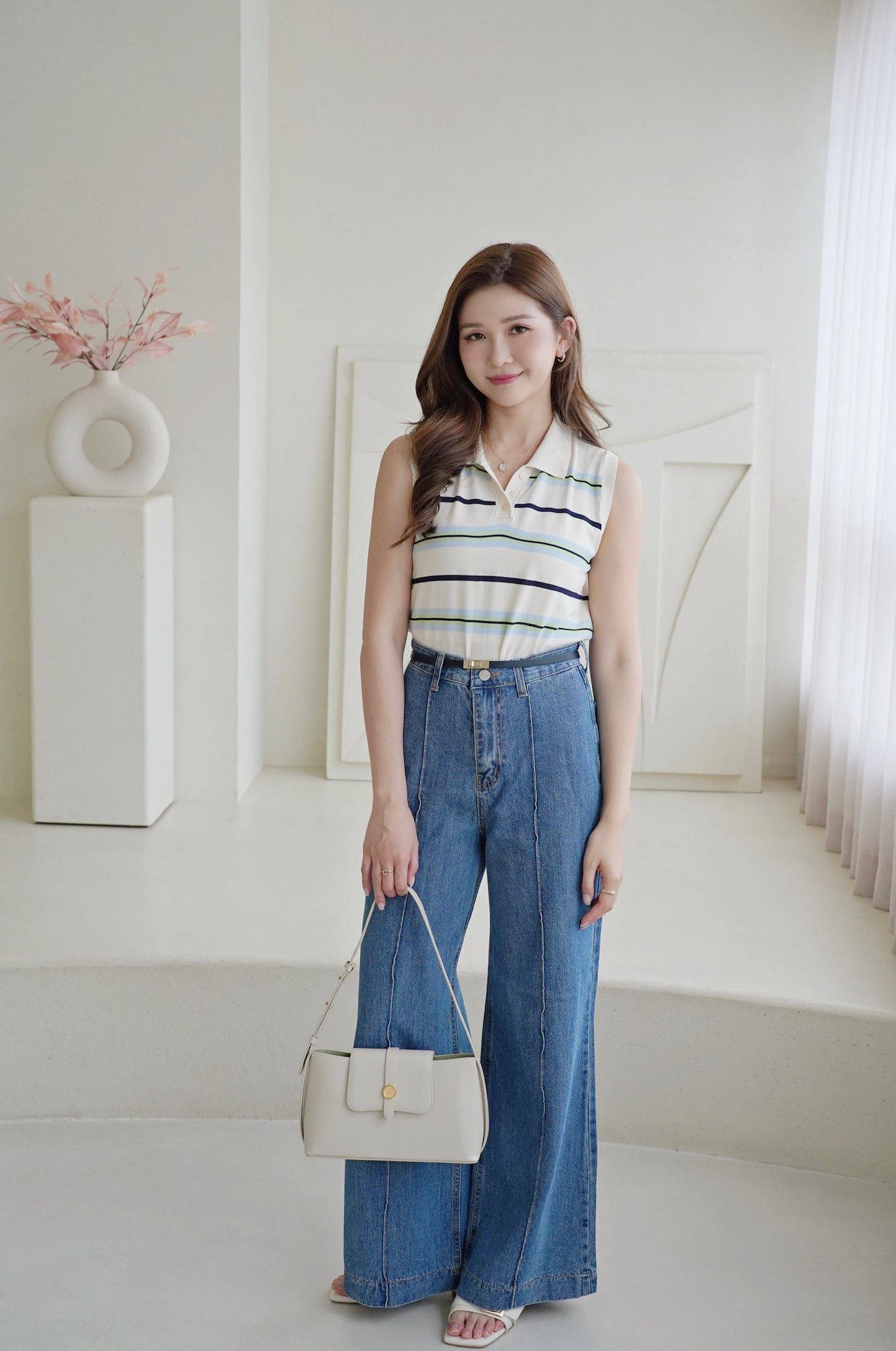 Stripe Collar Vest