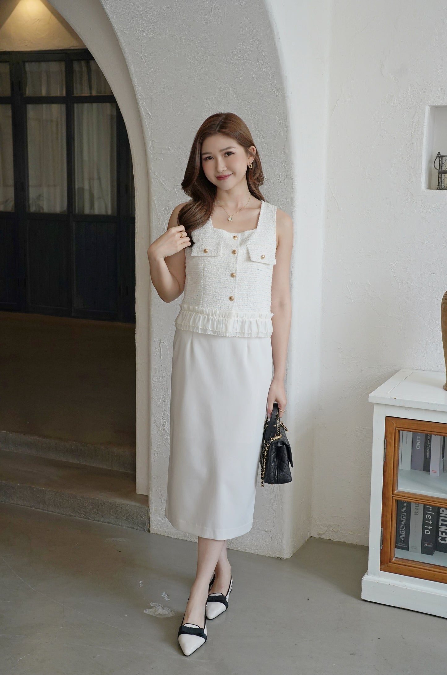 Belty Midi Skirt