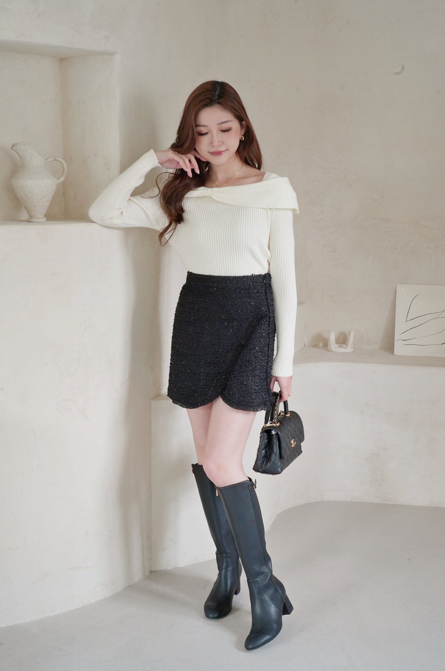 Classy Tweed Skirt