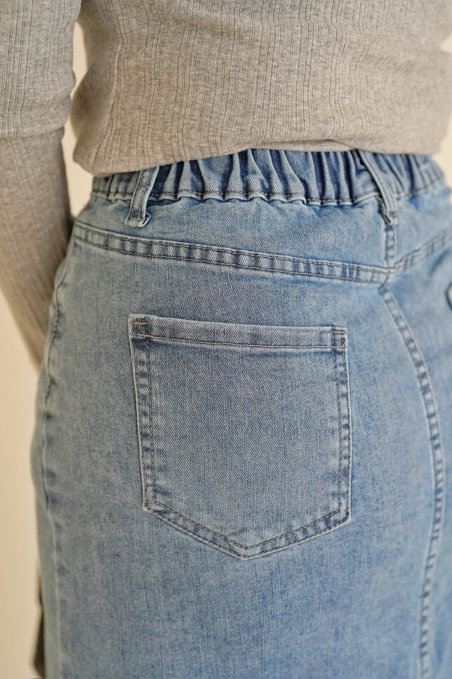 High Waist Denim Skirt