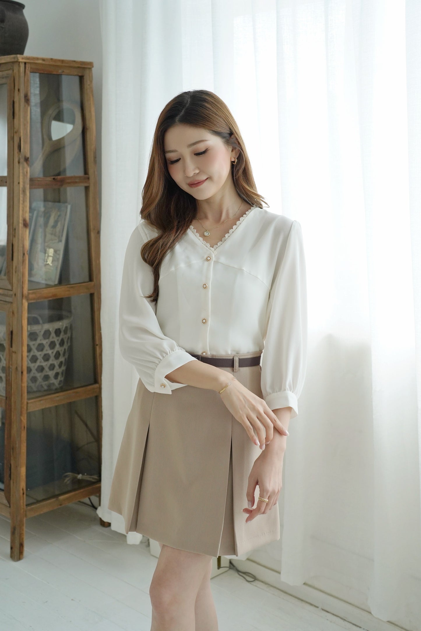 Floral Ribbon Blouse