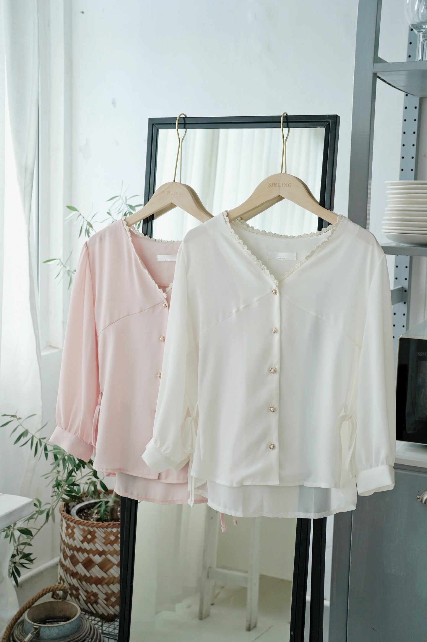 Floral Ribbon Blouse