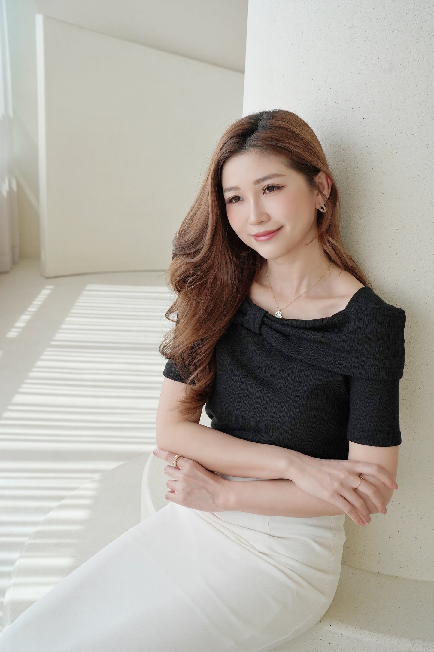 Fine Knitted Ribbon Top