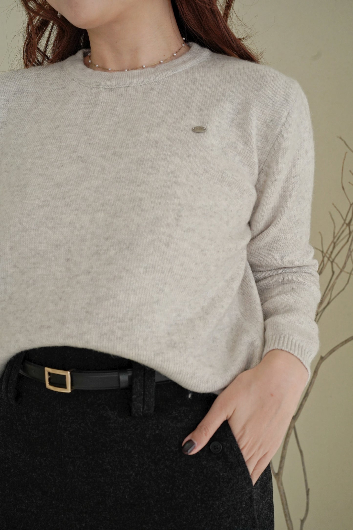 Festive Scarf Wool Sweater