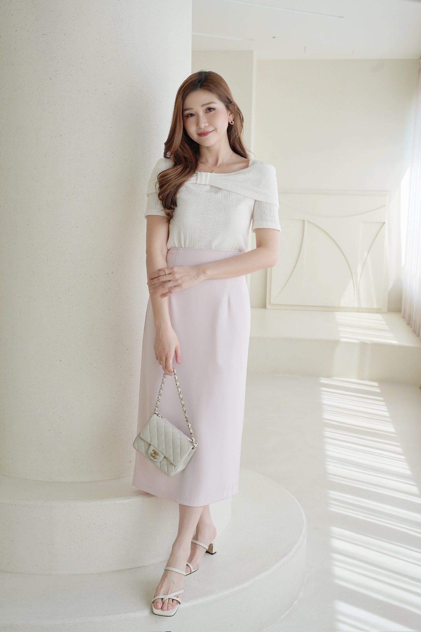 Fine Knitted Ribbon Top