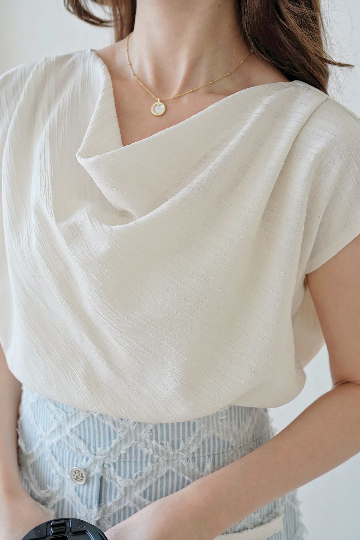 The Drapped Ribbon Top