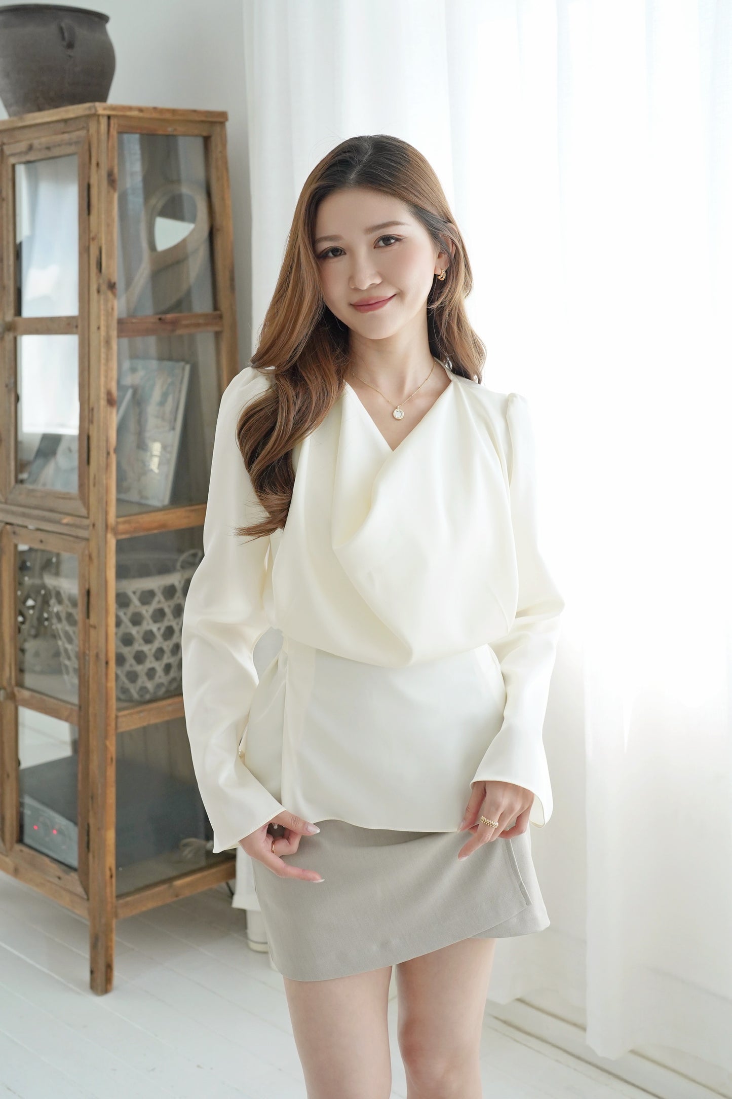 Deluxe Satin Blouse