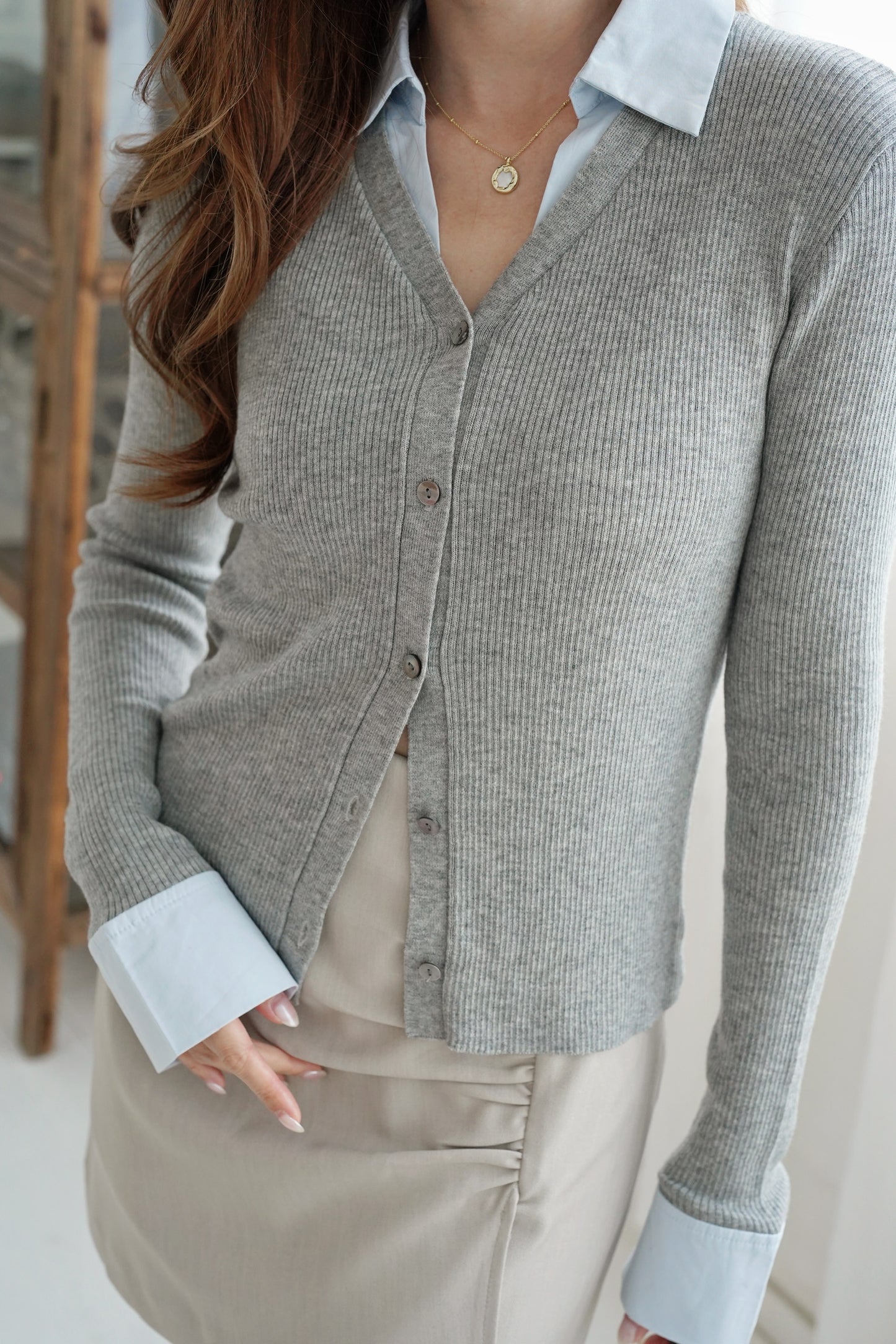 Cozy Shirty Knitted Top