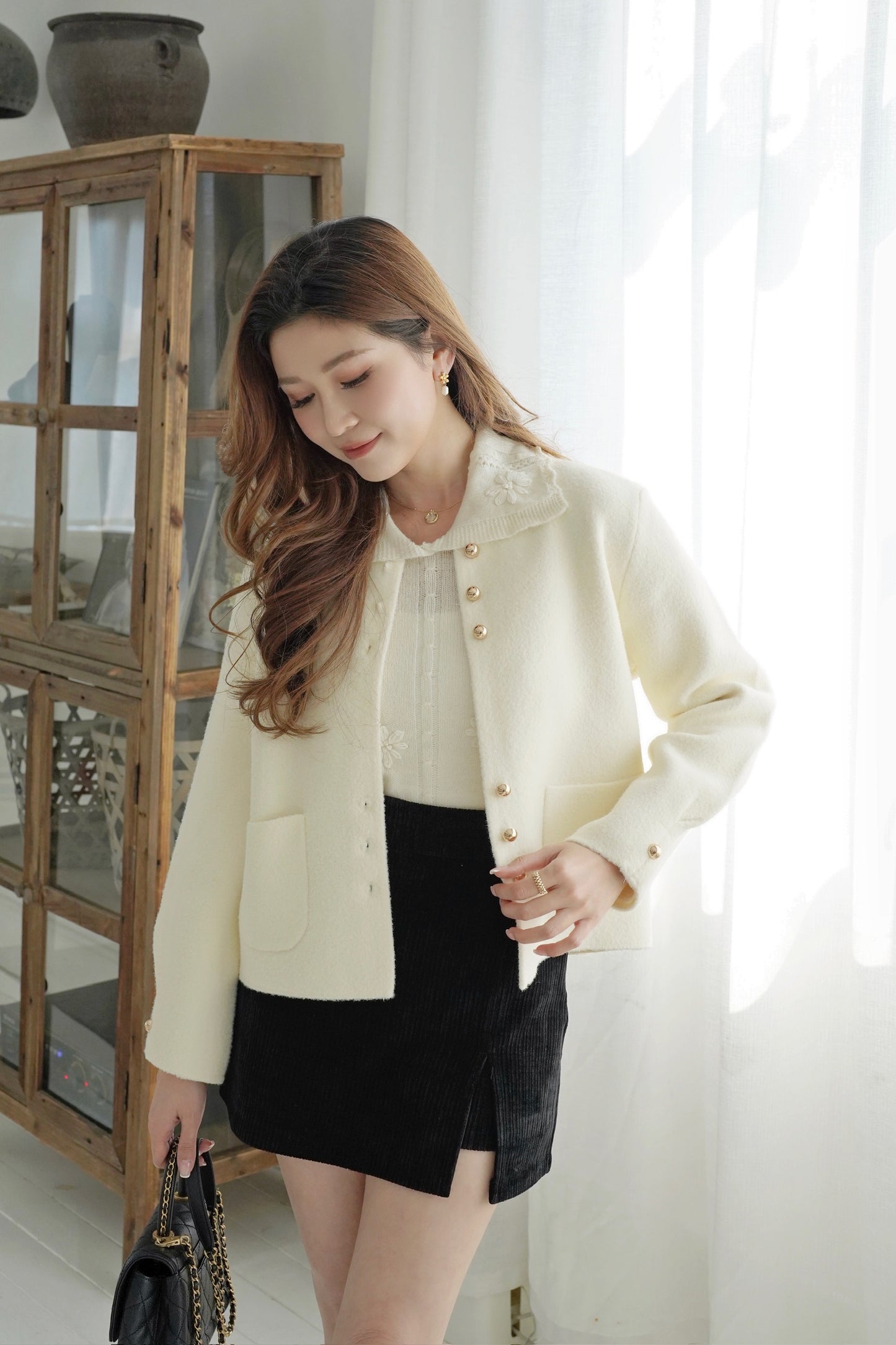 Handmade Floral Knitted Top