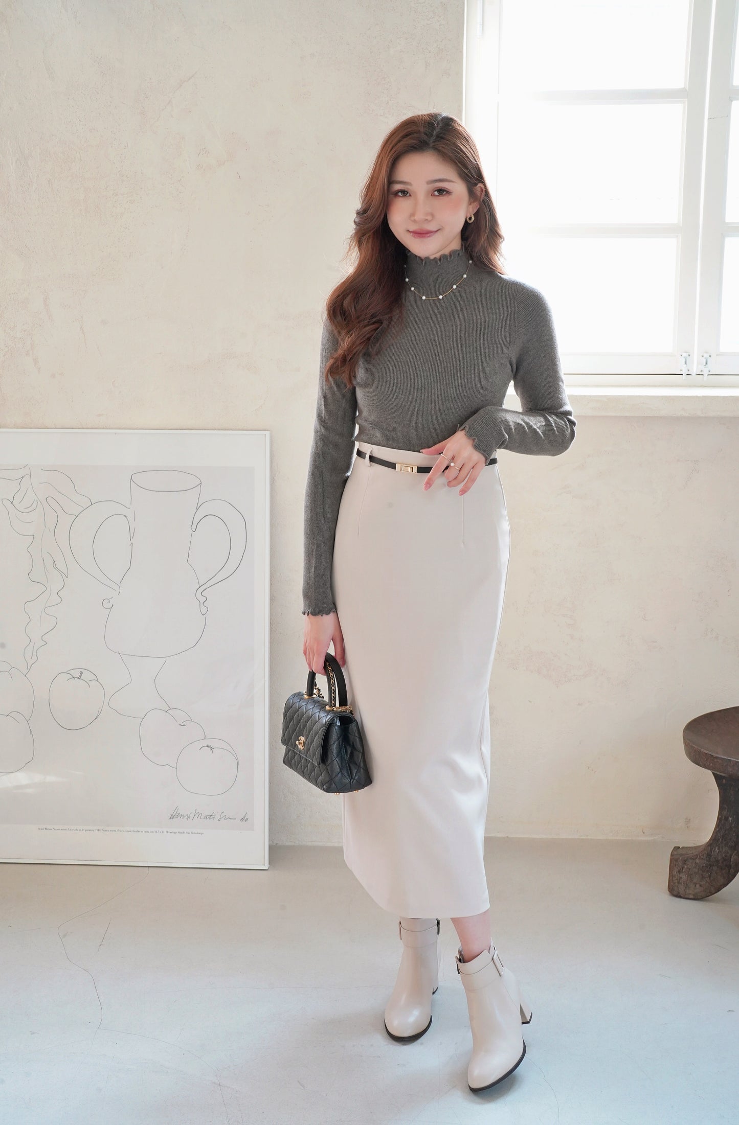 Ruffles Fine Wool Top