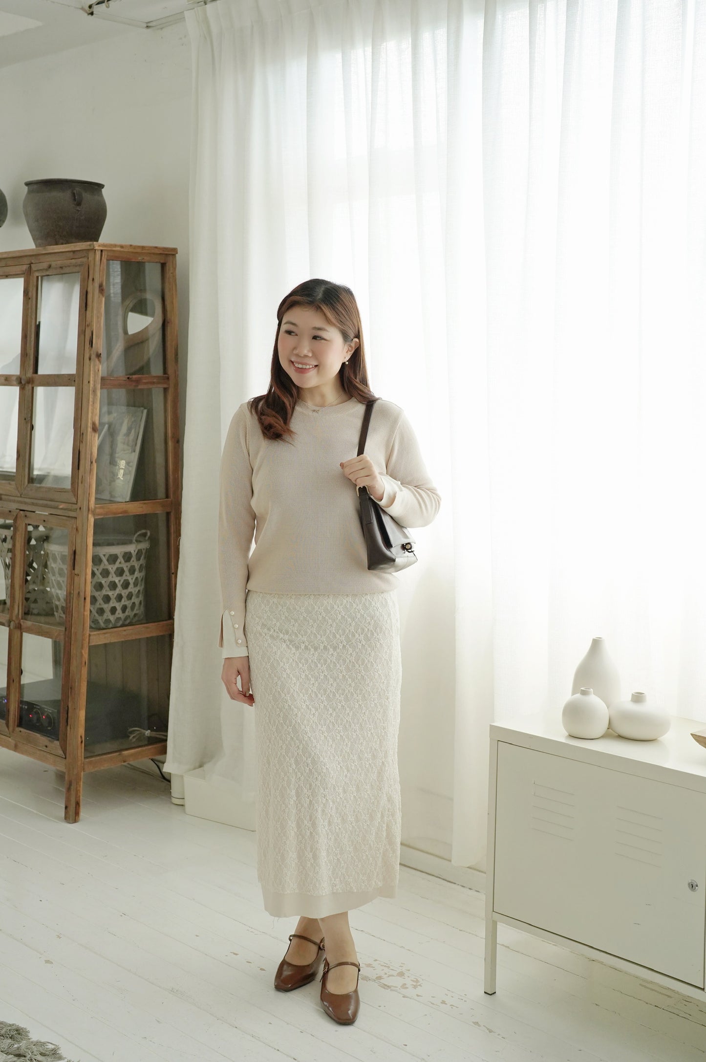 Pearly Roundneck Sweater