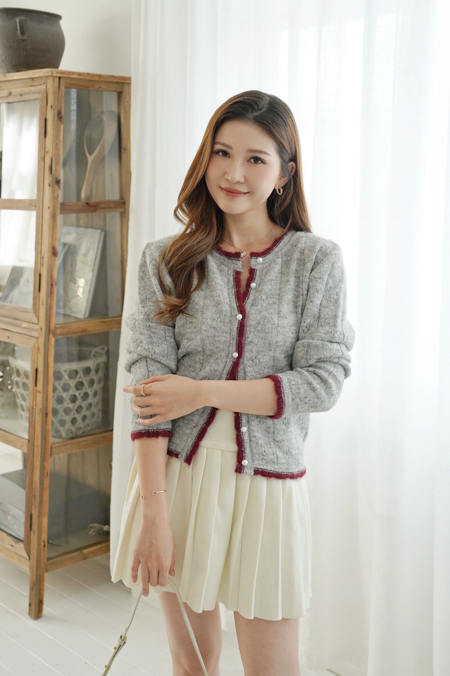 Little Pearl Button Cardi