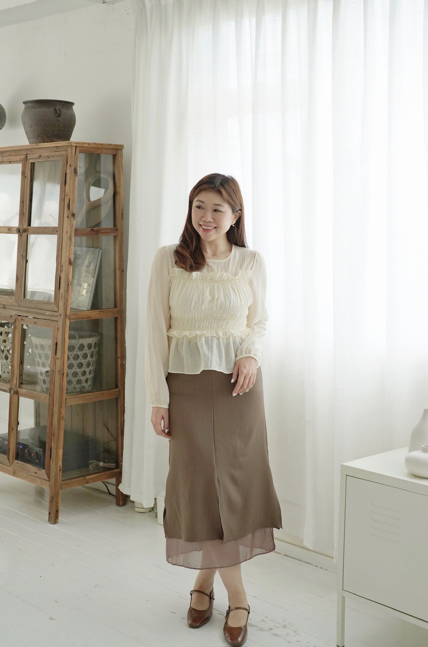Copper Sheer Top