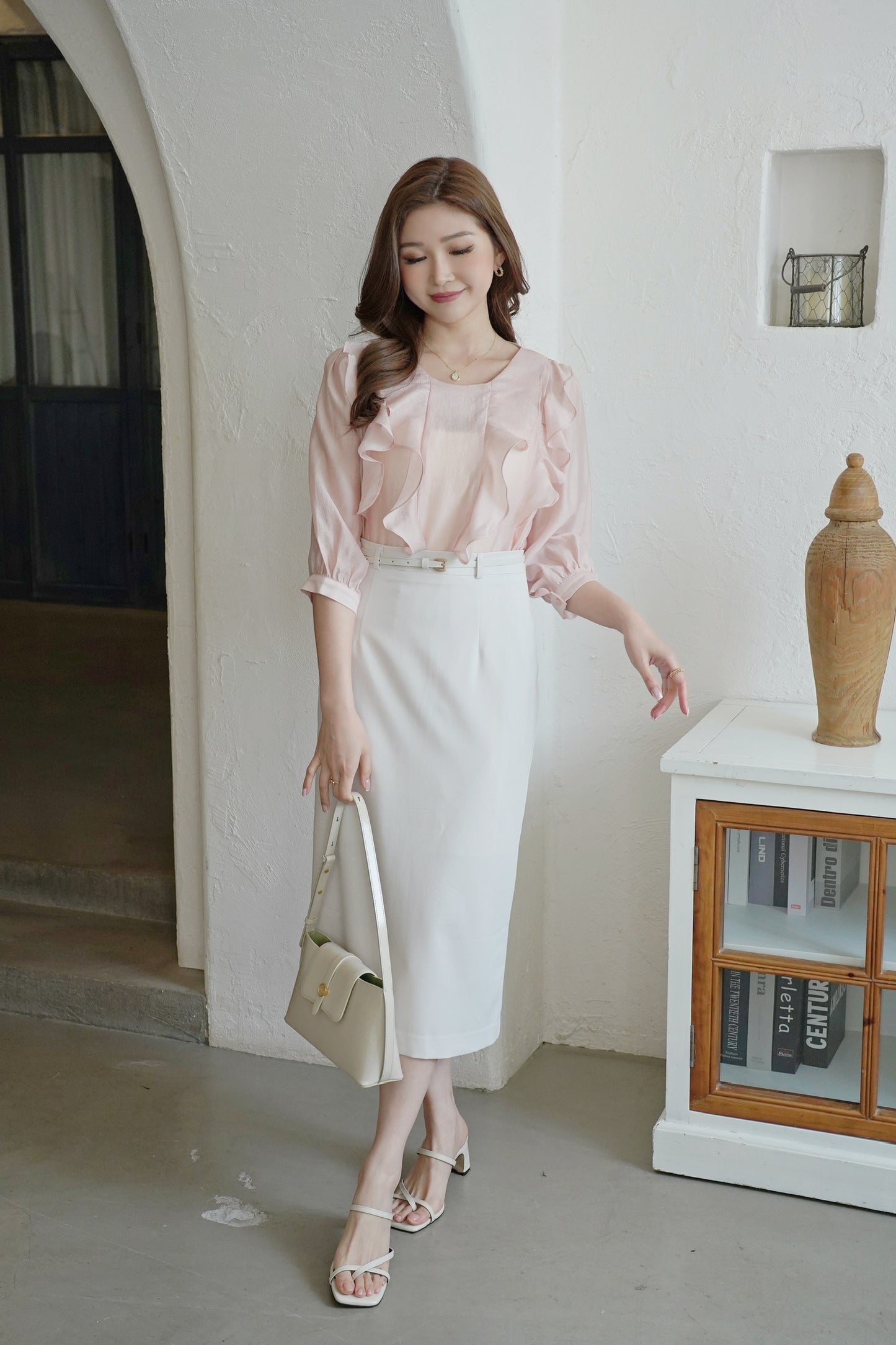 Belty Midi Skirt