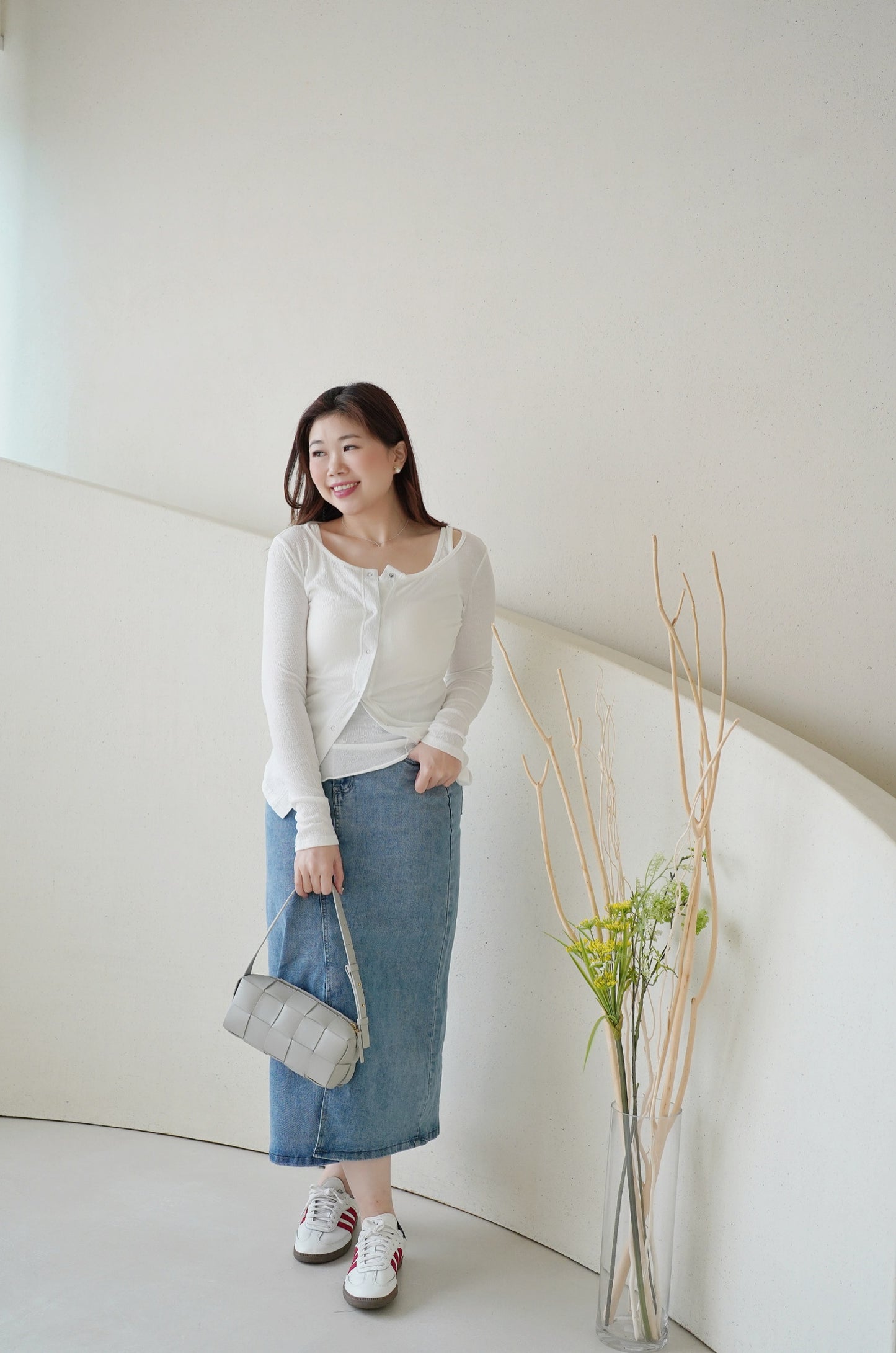 High Waist Denim Skirt