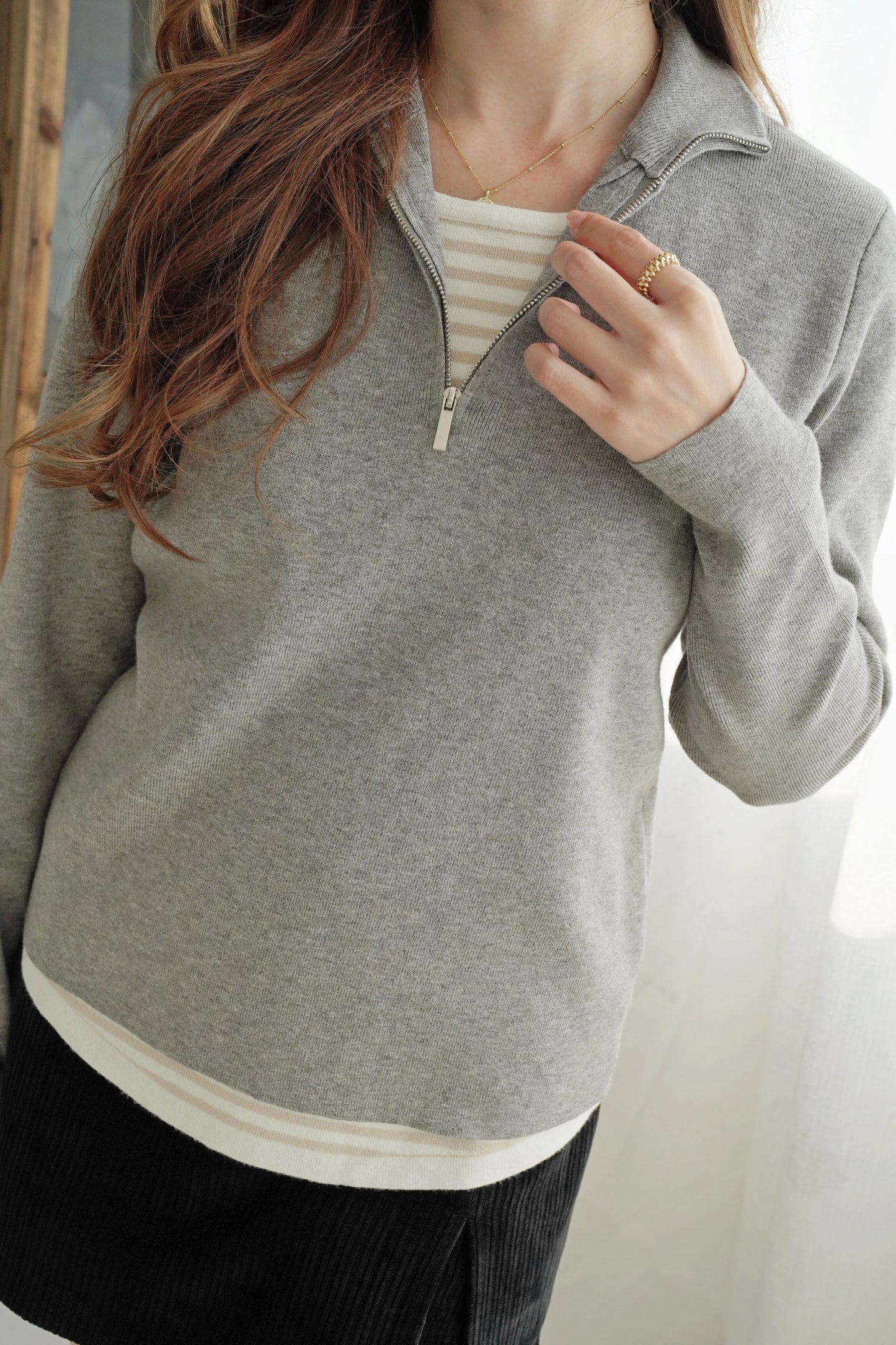 Classic Polo Zipper Sweater