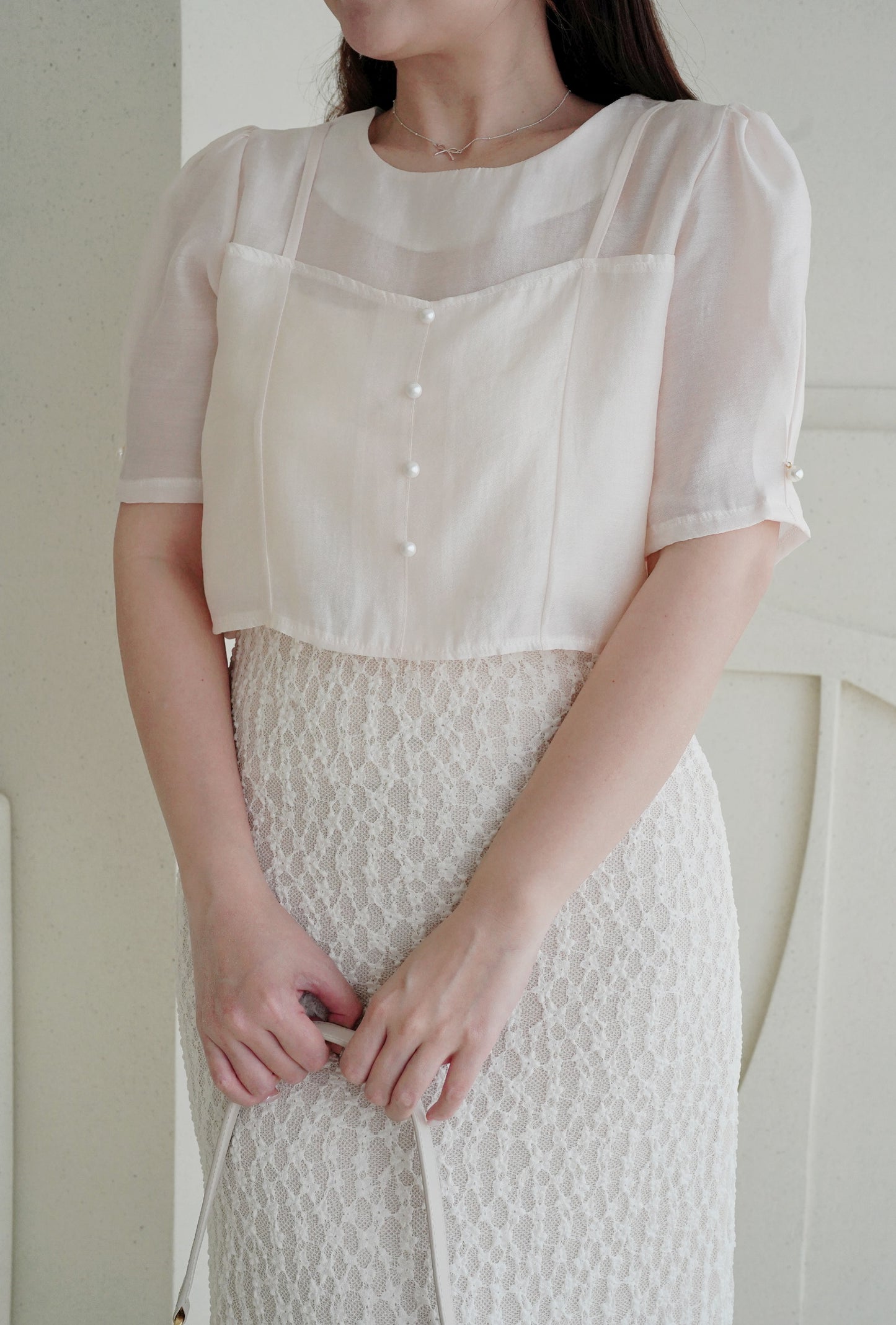 Classy Fine Pearl Blouse