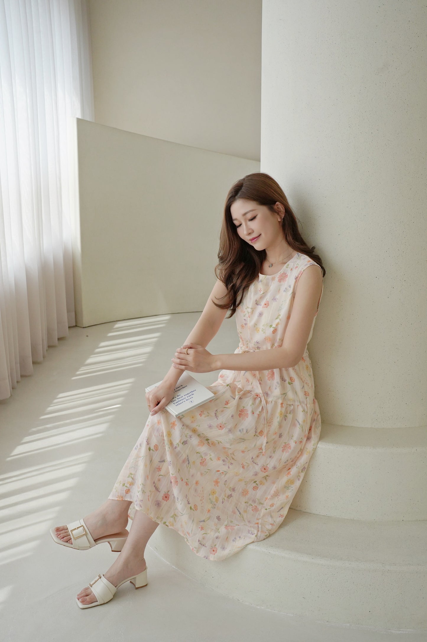 Floral Peach Dress