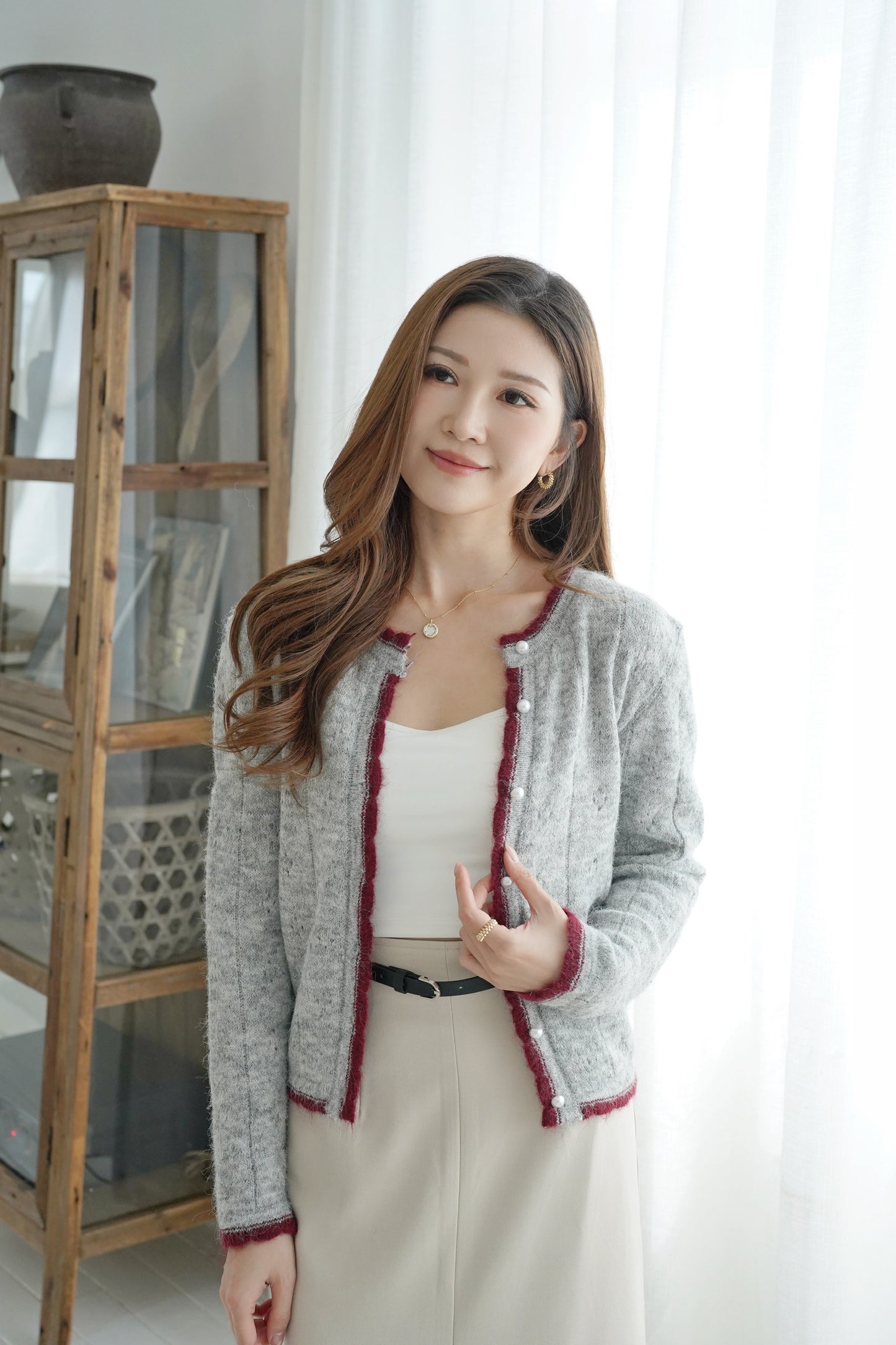 Little Pearl Button Cardi
