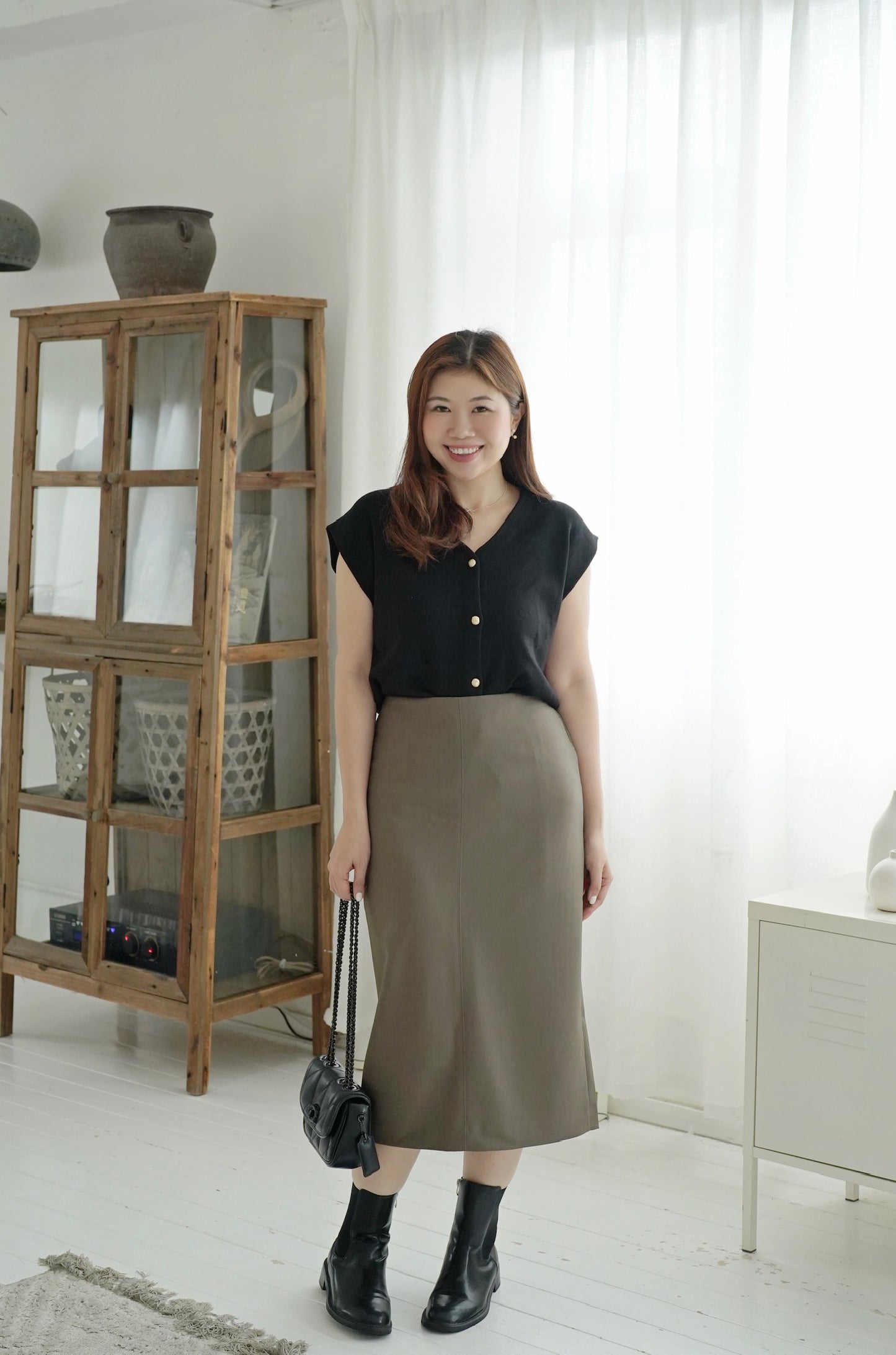 High Waist Autumn Skirt