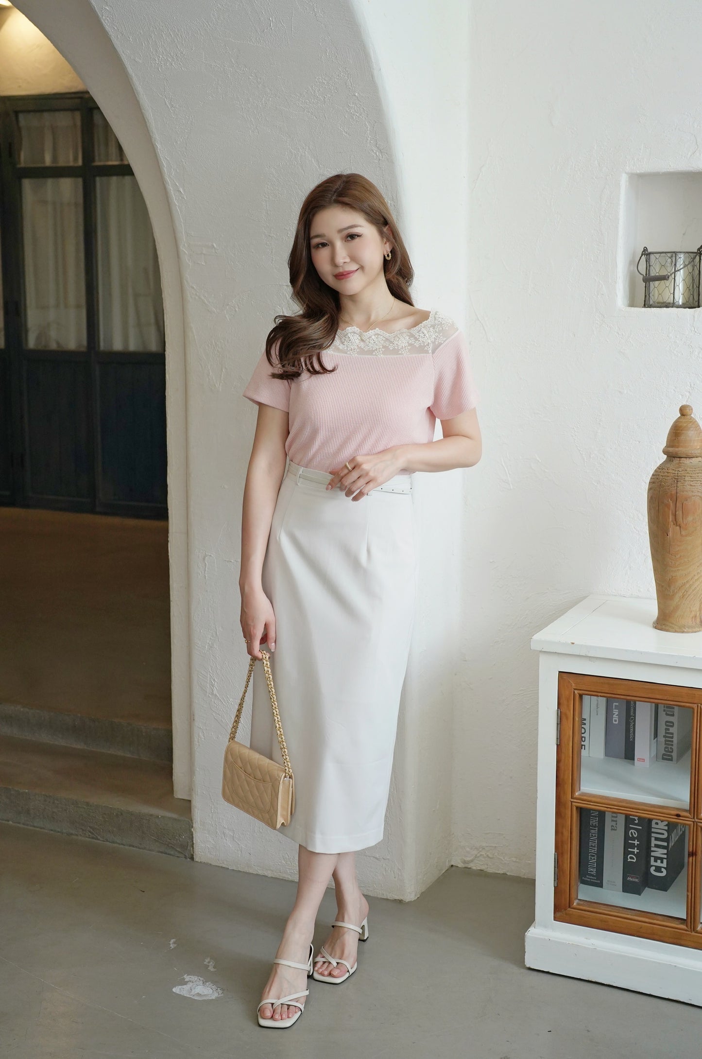 Belty Midi Skirt
