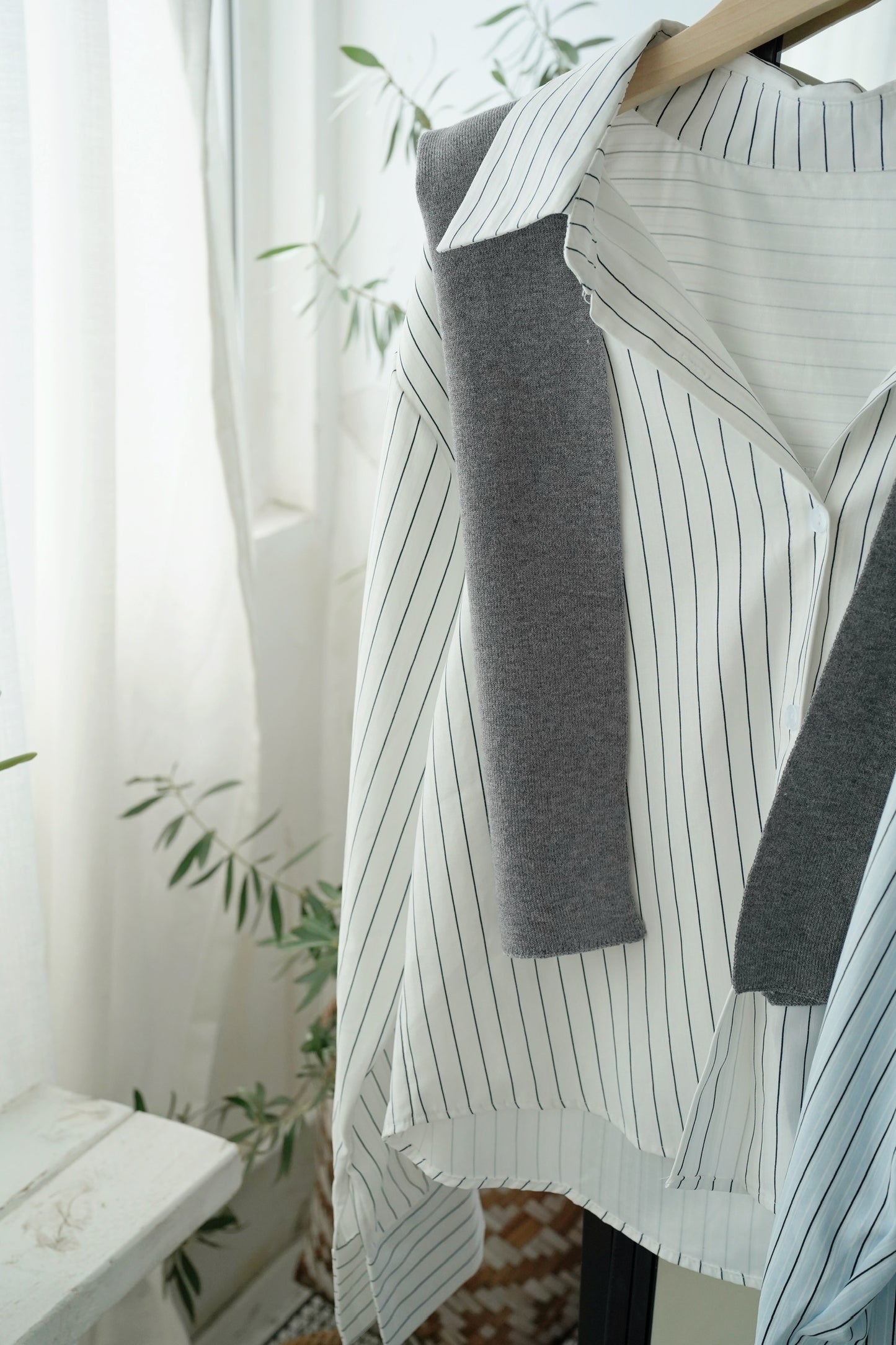 Scarf Shirt Set