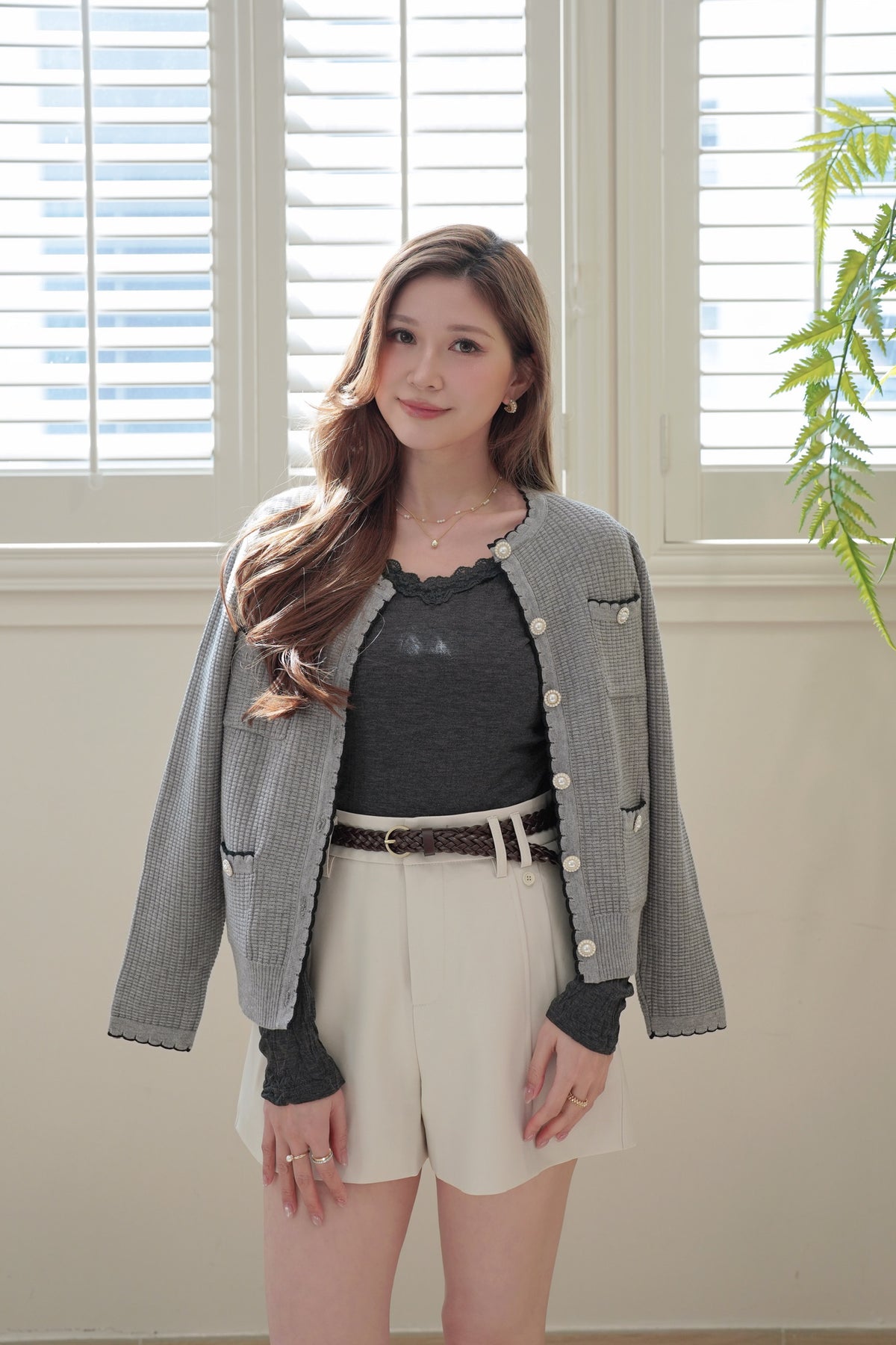 Deluxe Pearly Cardi Set