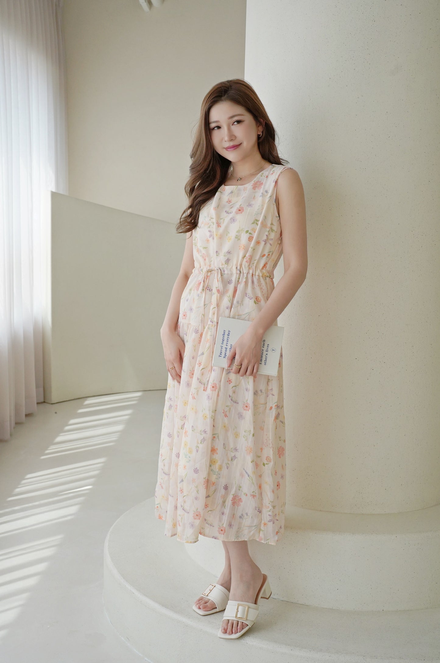 Floral Peach Dress