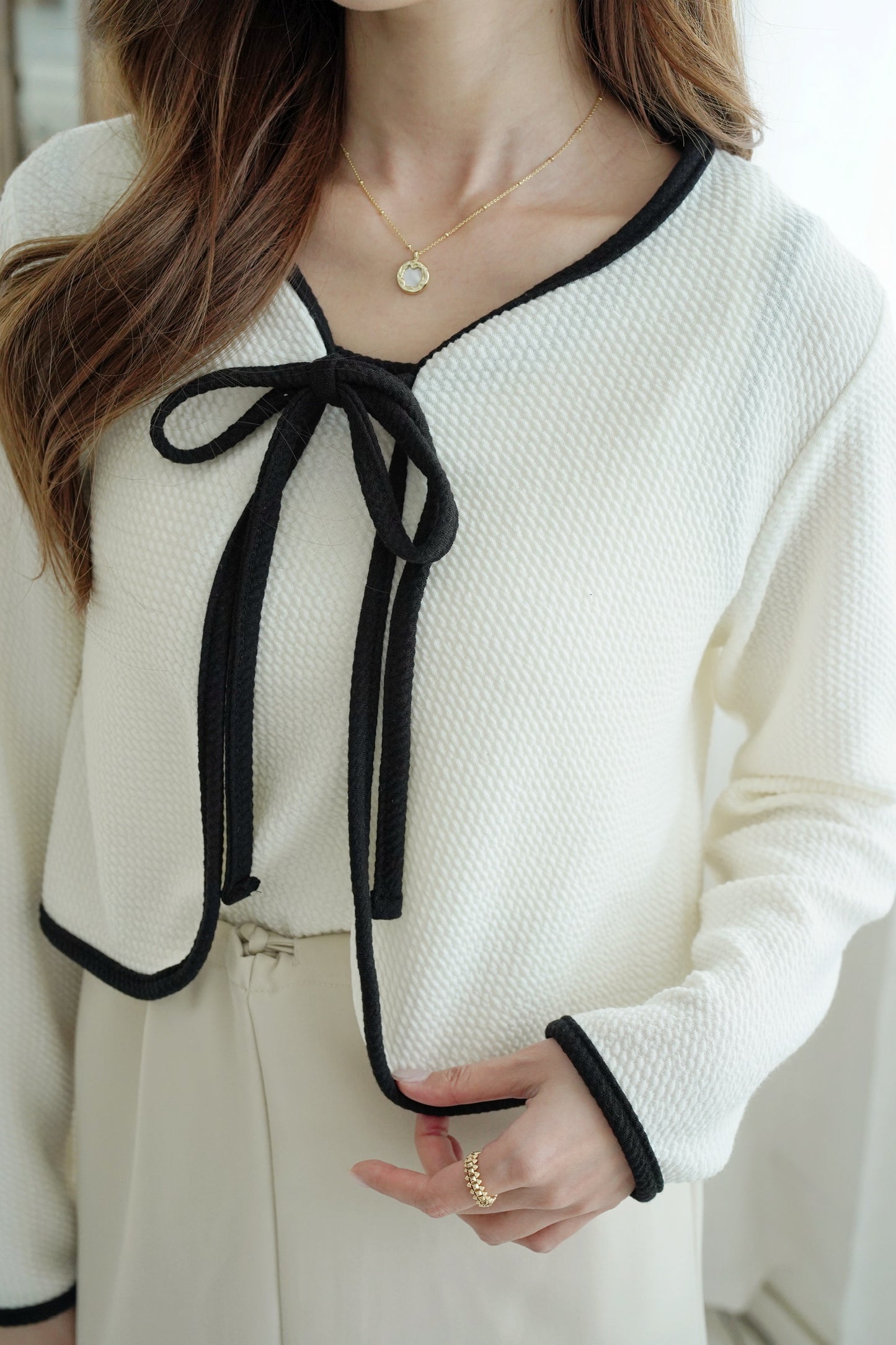 Mellow Ribbon Top Set
