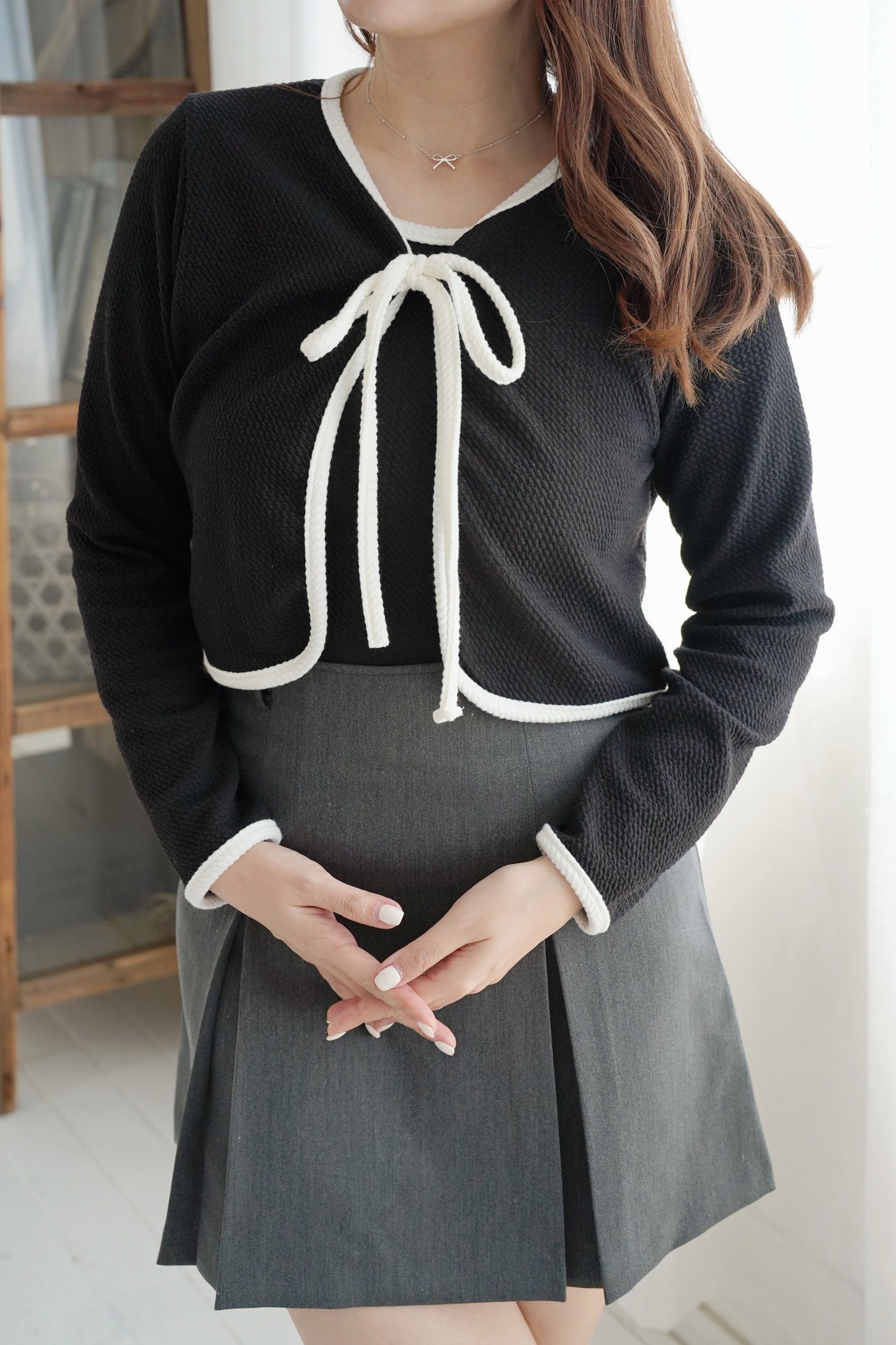 Mellow Ribbon Top Set