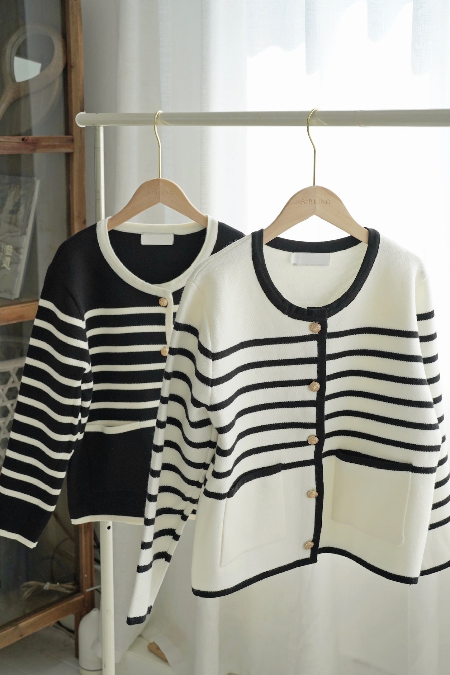 Be Luxe Stripe Cardi