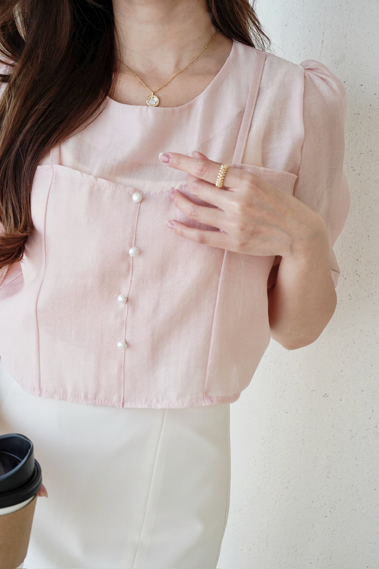 Classy Fine Pearl Blouse