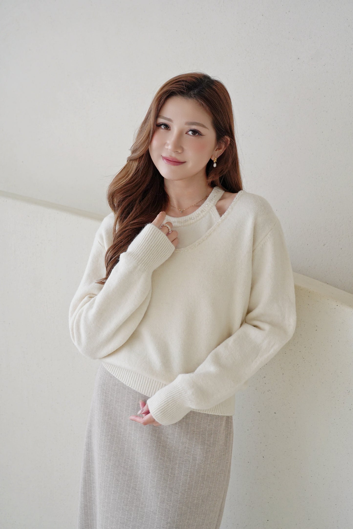 Marry Knitted Top Set