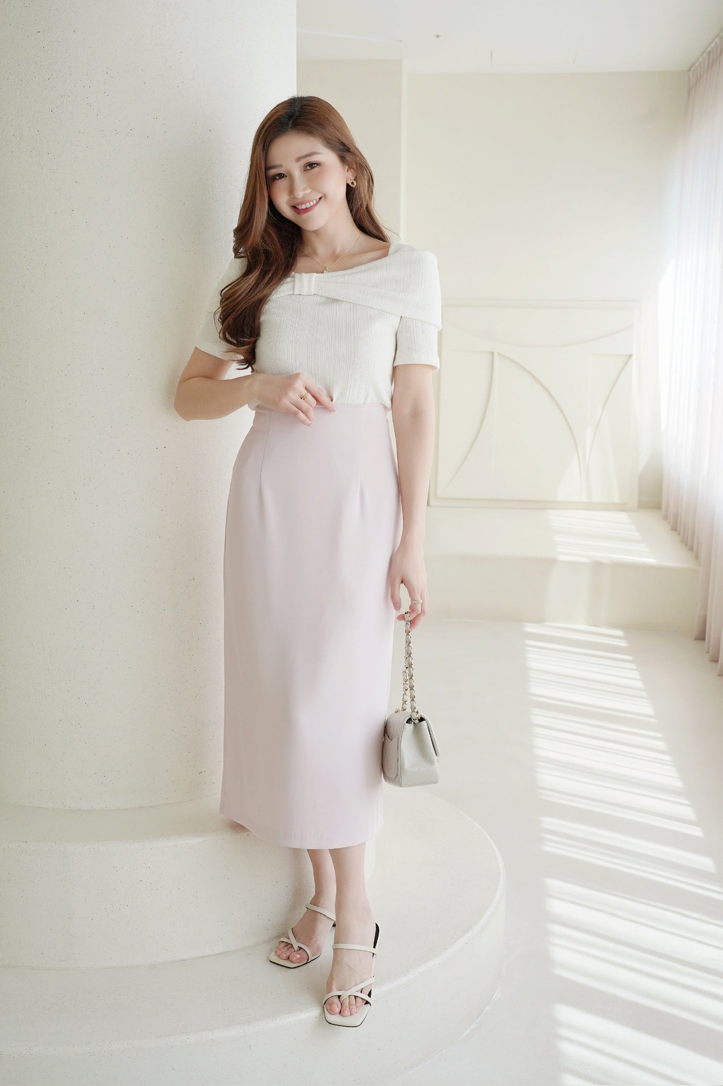 Fine Knitted Ribbon Top