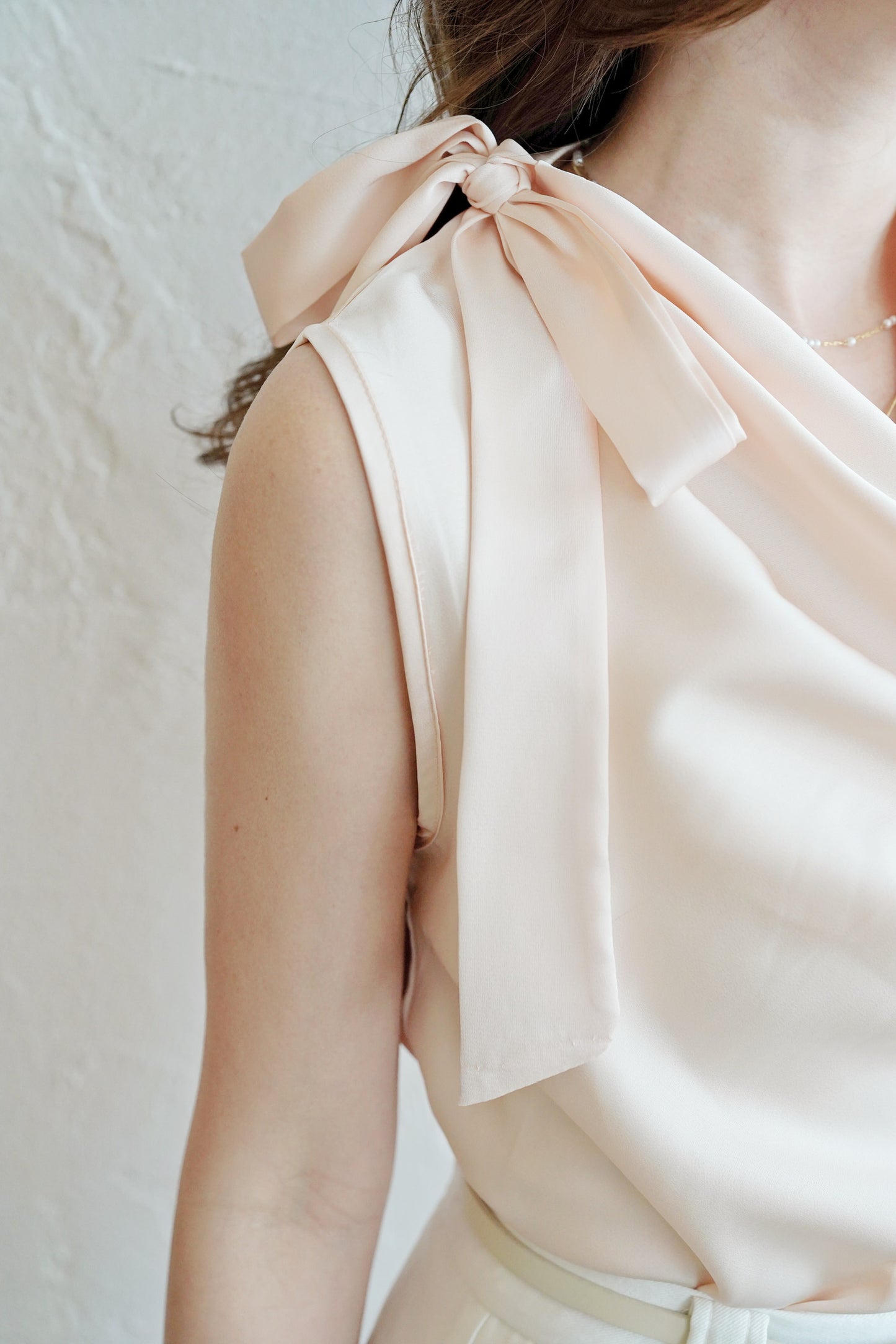 Drapped Ribbon Top
