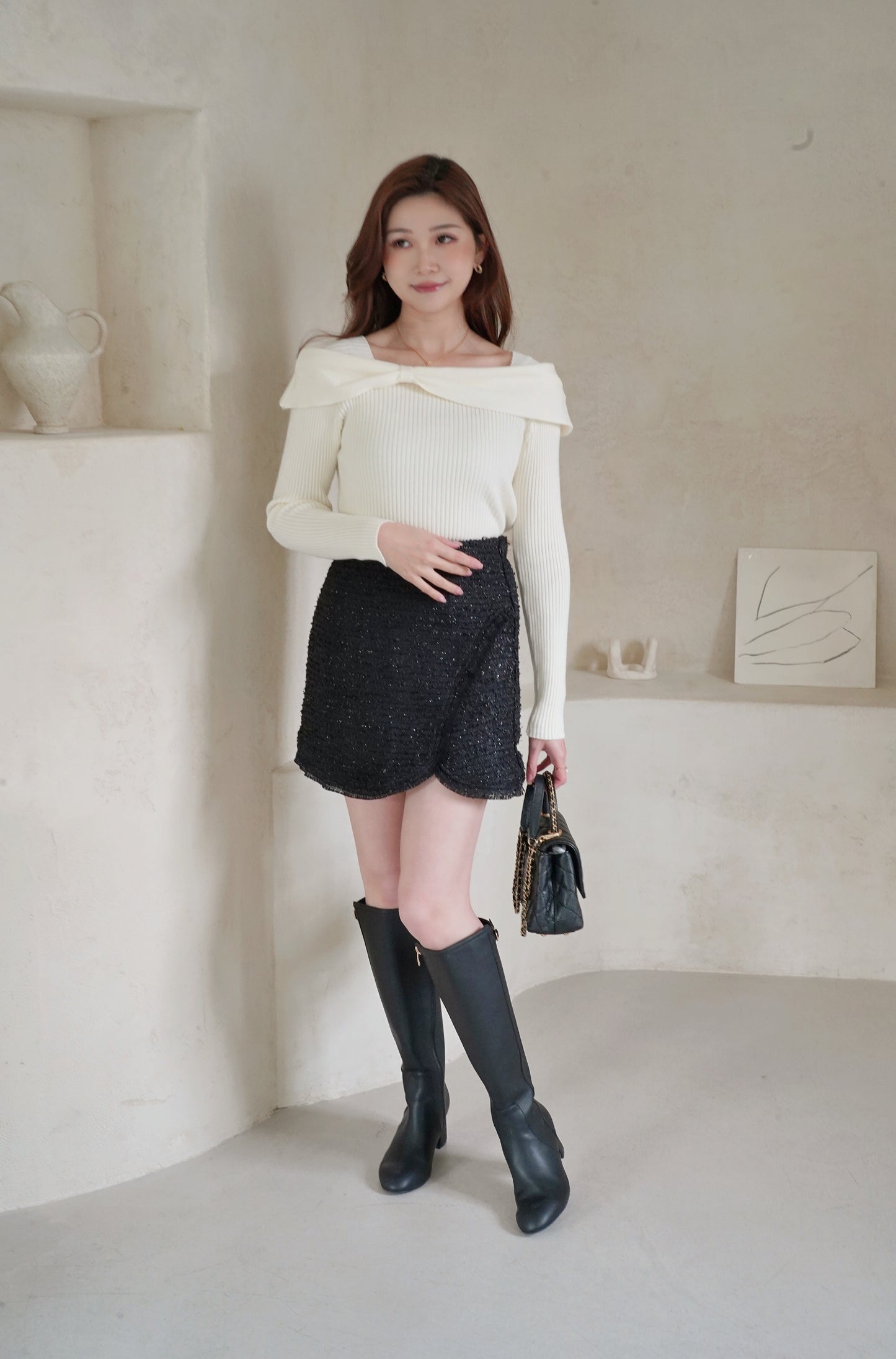 Classy Tweed Skirt