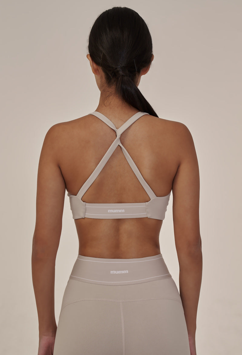 ELASTIC CROSS BACK BRA TOP
