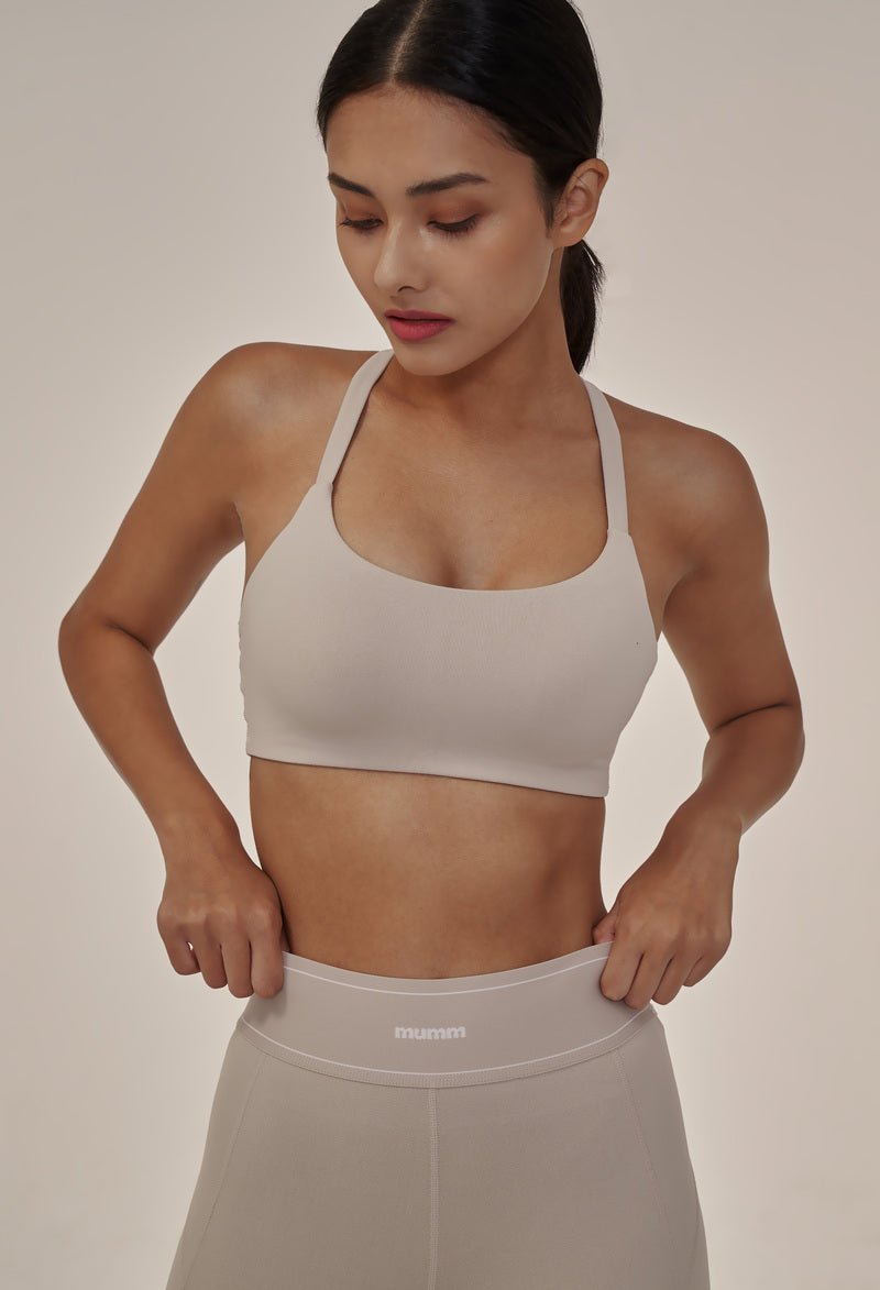 ELASTIC CROSS BACK BRA TOP