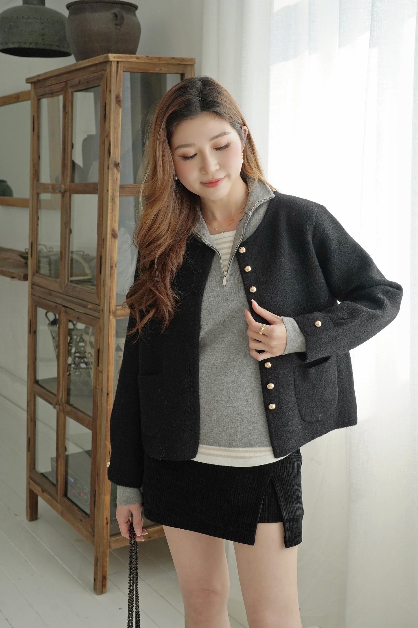 Aplace Collar Coat