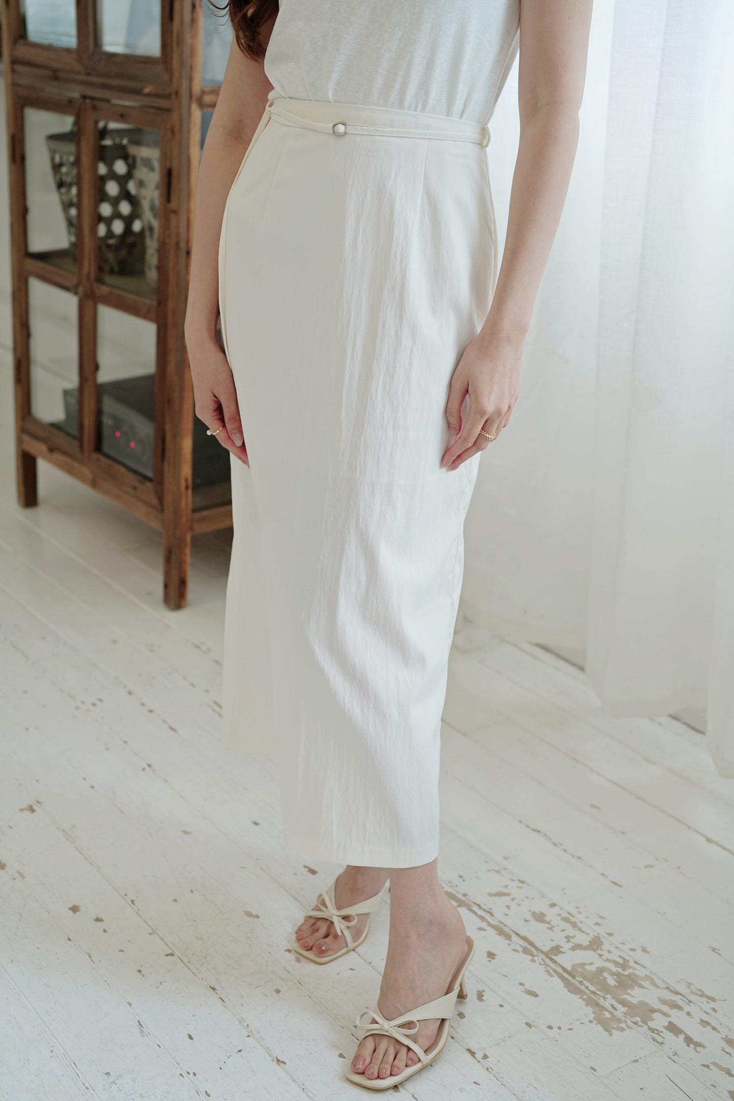 Straw Buckle Skirt