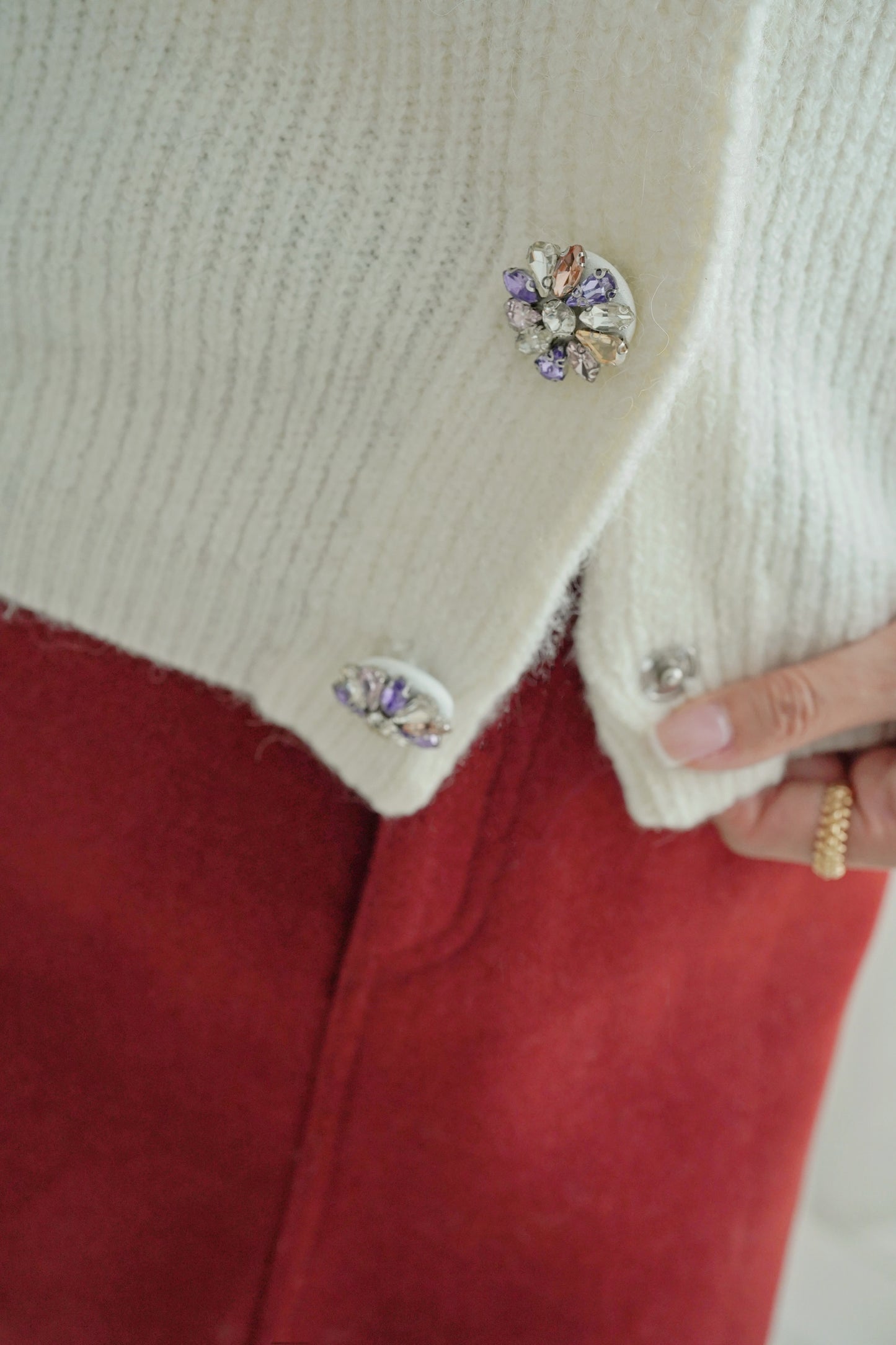 Sparkle Wollen Cardi