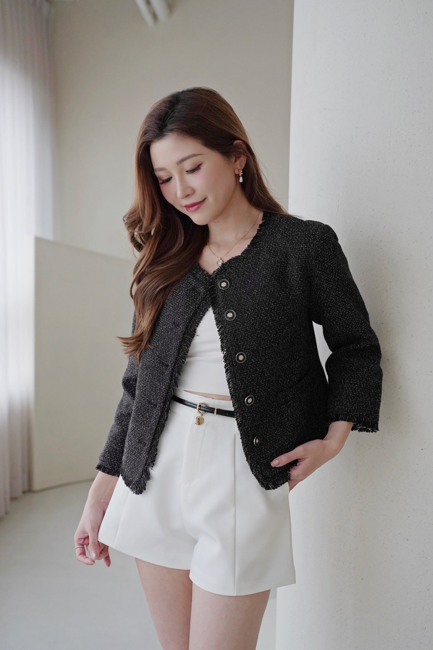 Deluxe Grace Tweed Coat