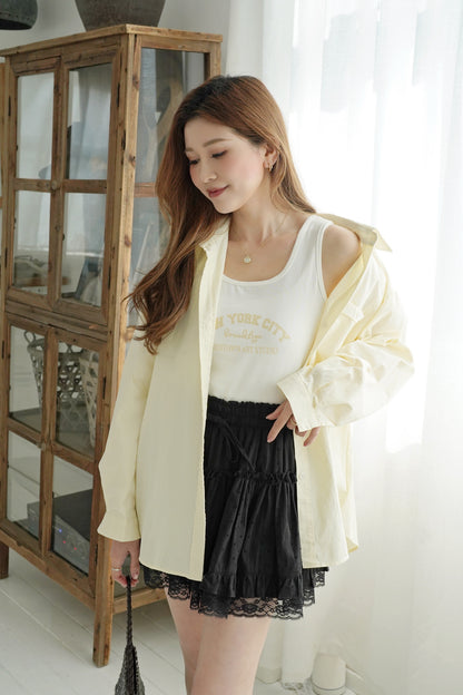 Cozy Pastel Shirt Set