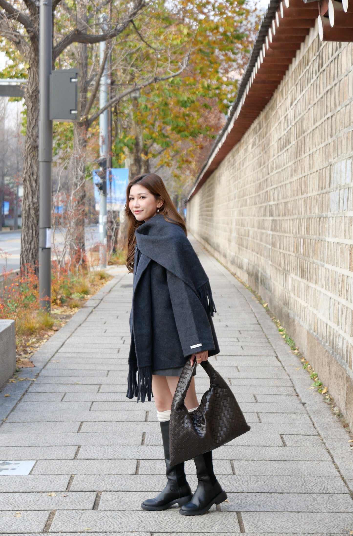 Handmade Scarfy Wool Coat