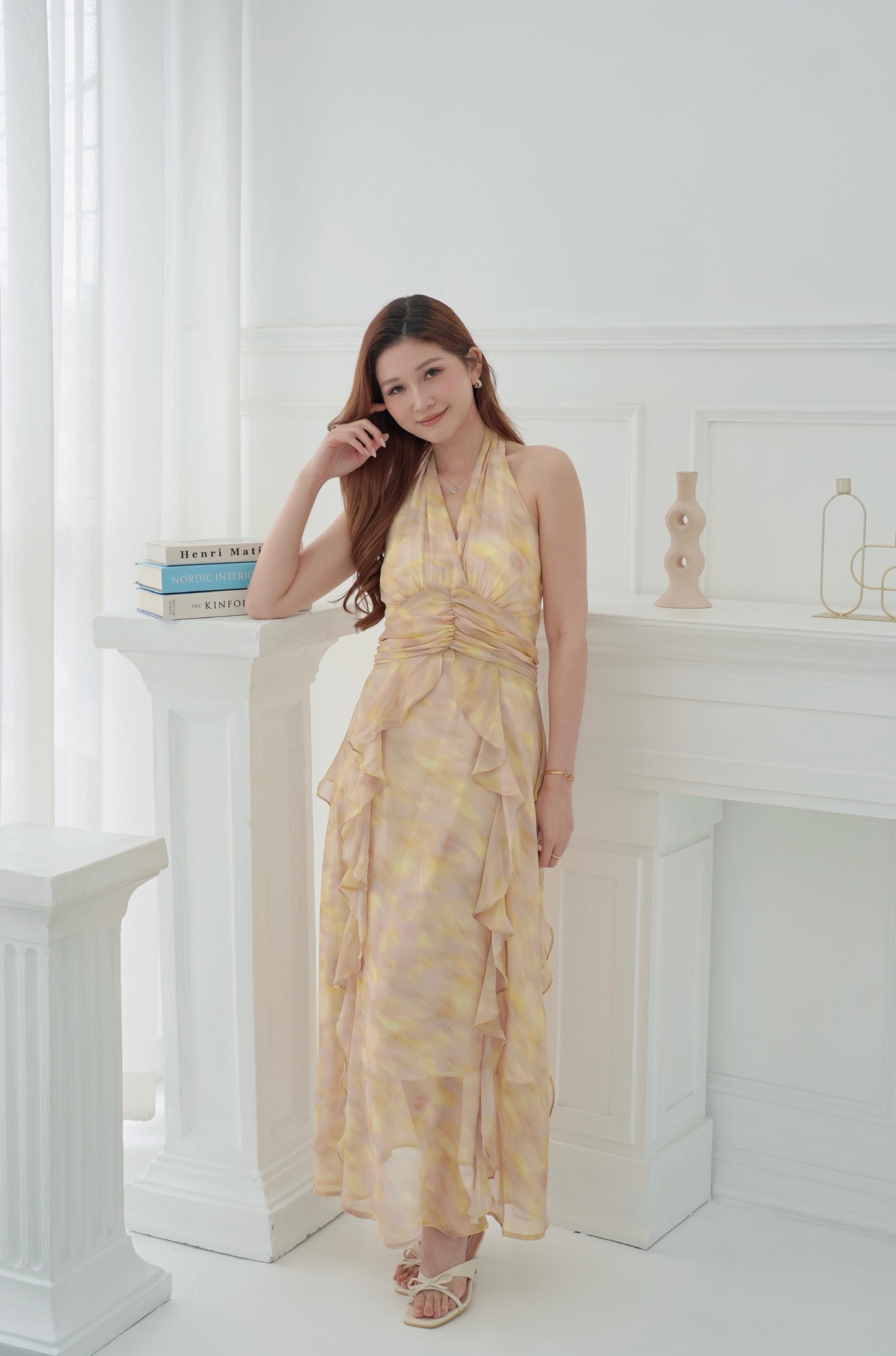 Gracie Floral Ruffles Dress