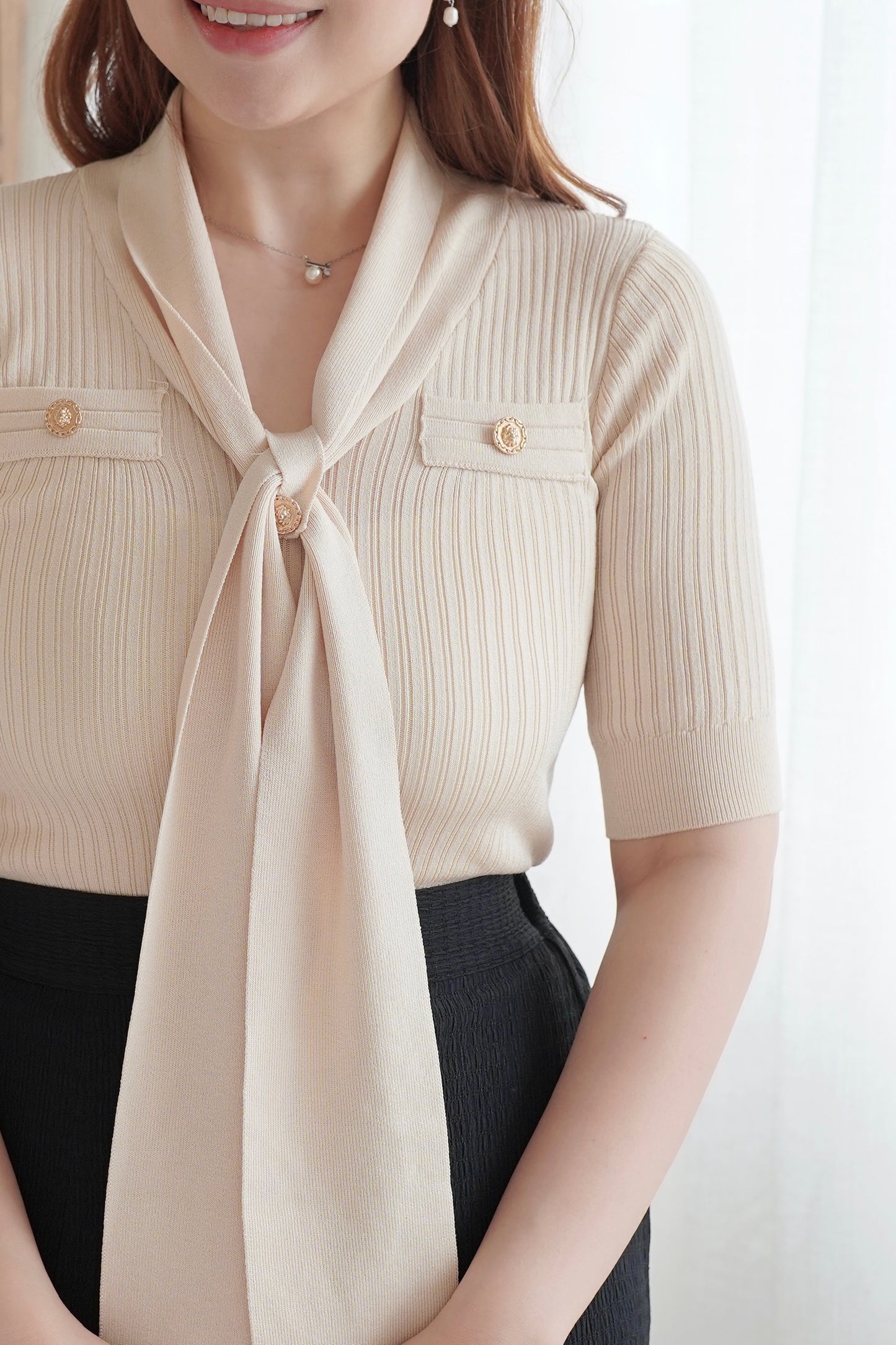 The Ribbon Tie Top