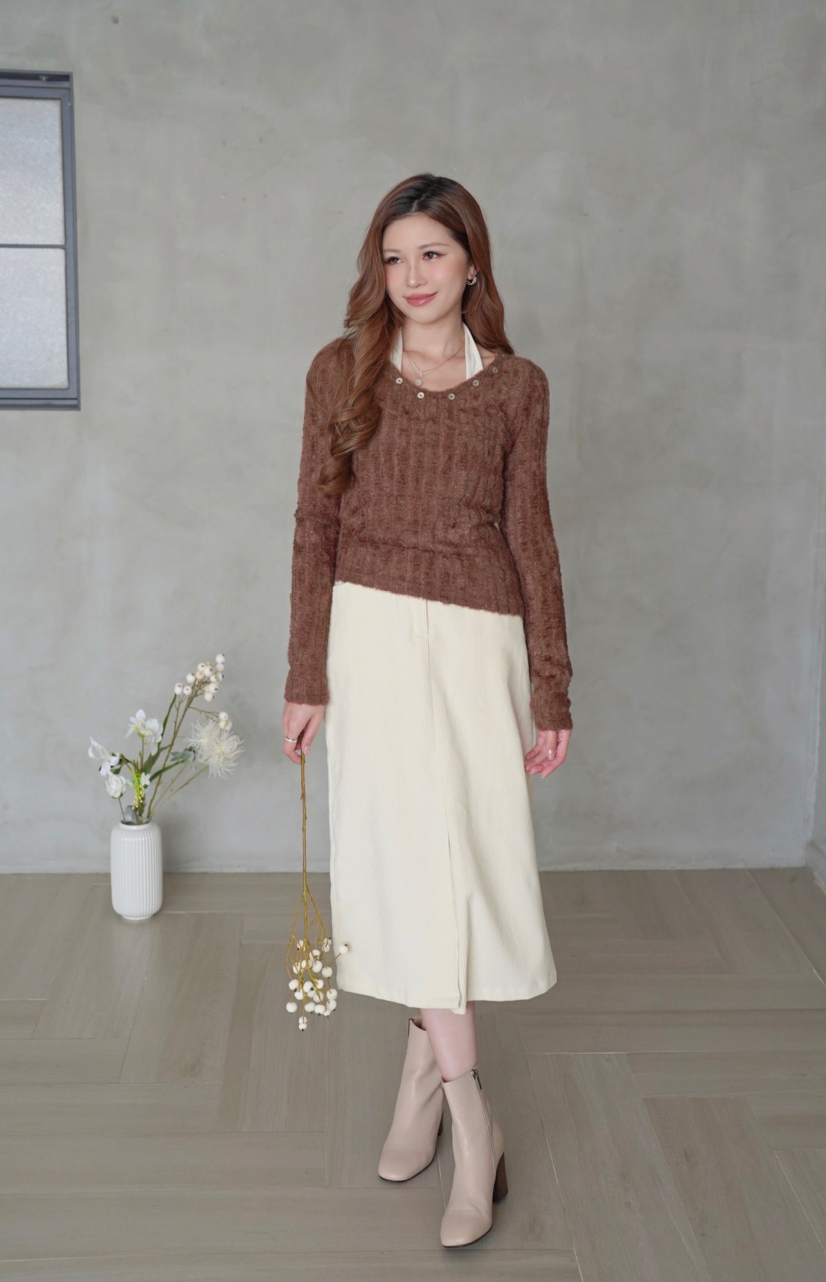 Fall Love Corduroy Skirt