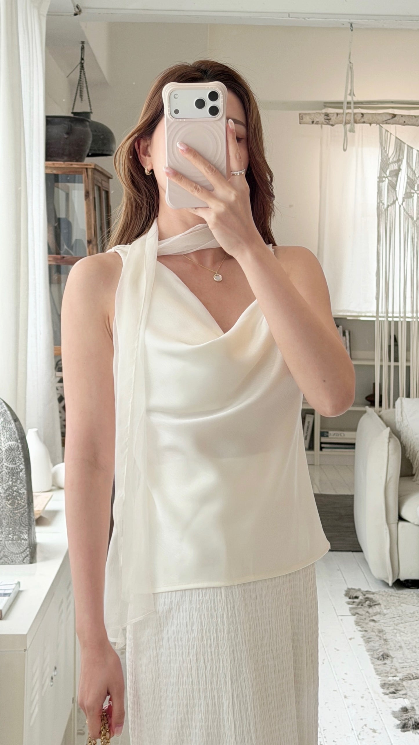 Misty Satin Vest
